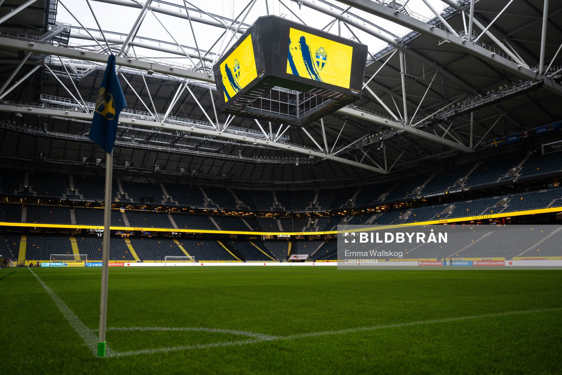Interior view of Friends Arena