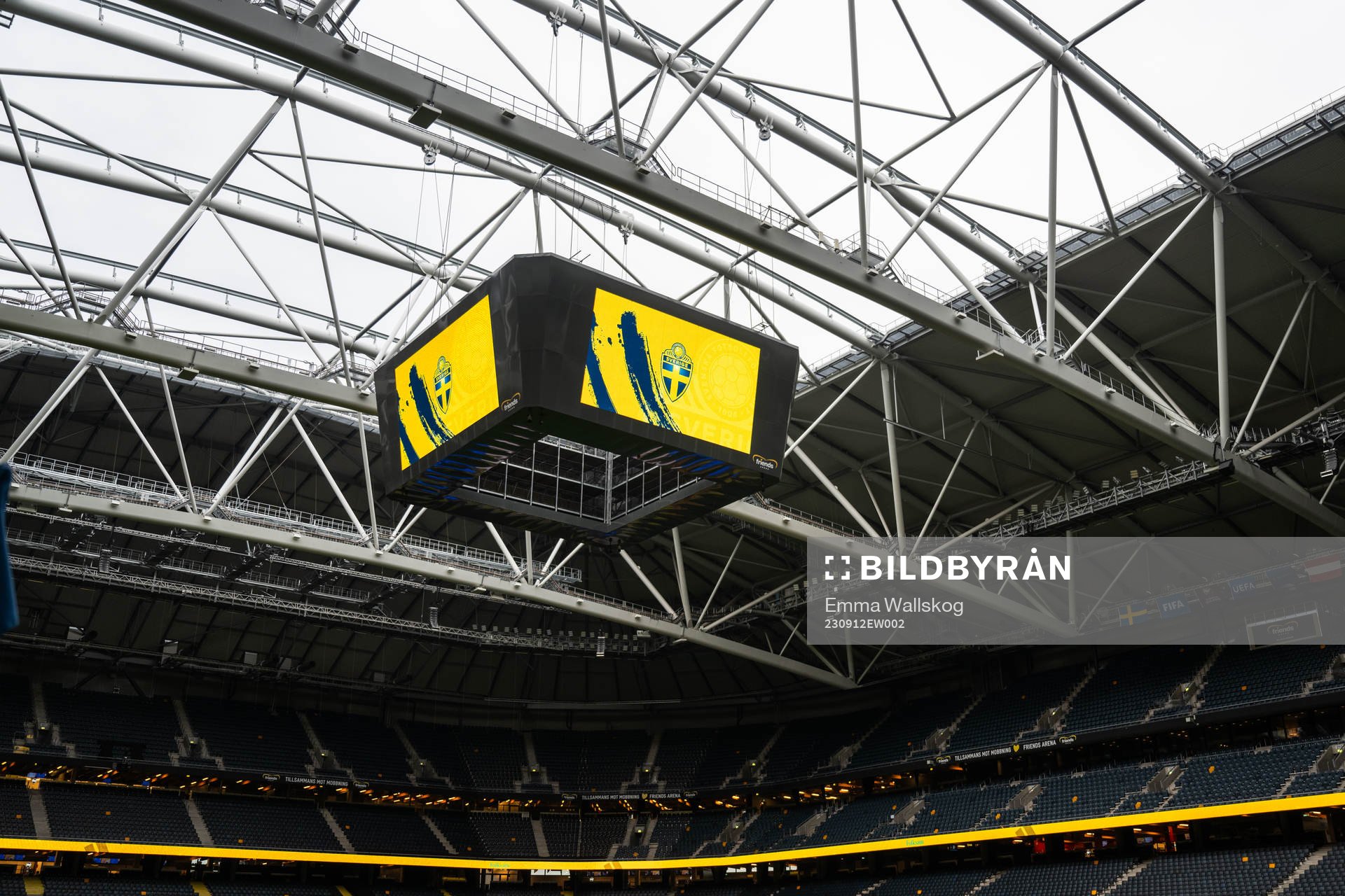 Interior view of Friends Arena