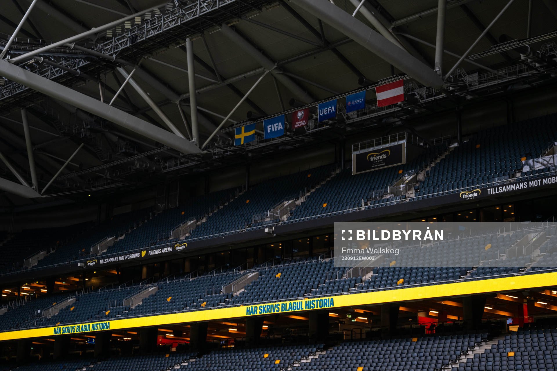 Interior view of Friends Arena