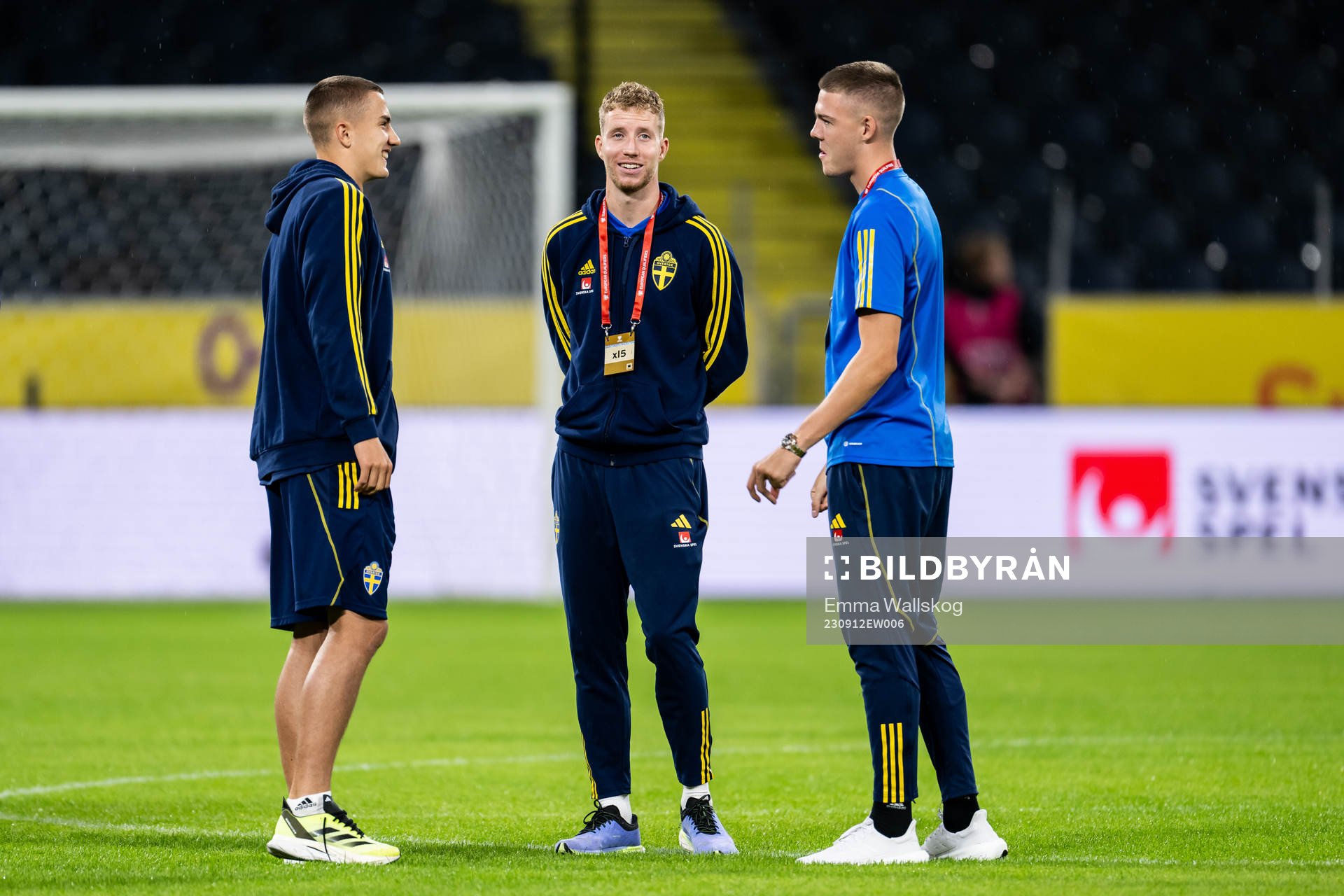 Gustaf Lagerbielke, Samuel Gustafson and Emil Holm of Sweden