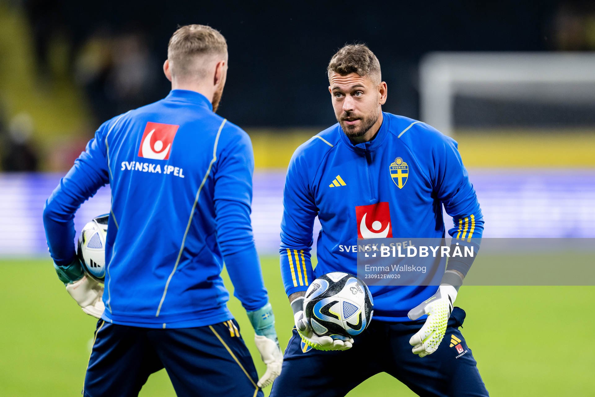 Goalkeeper Kristoffer Nordfeldt of Sweden
