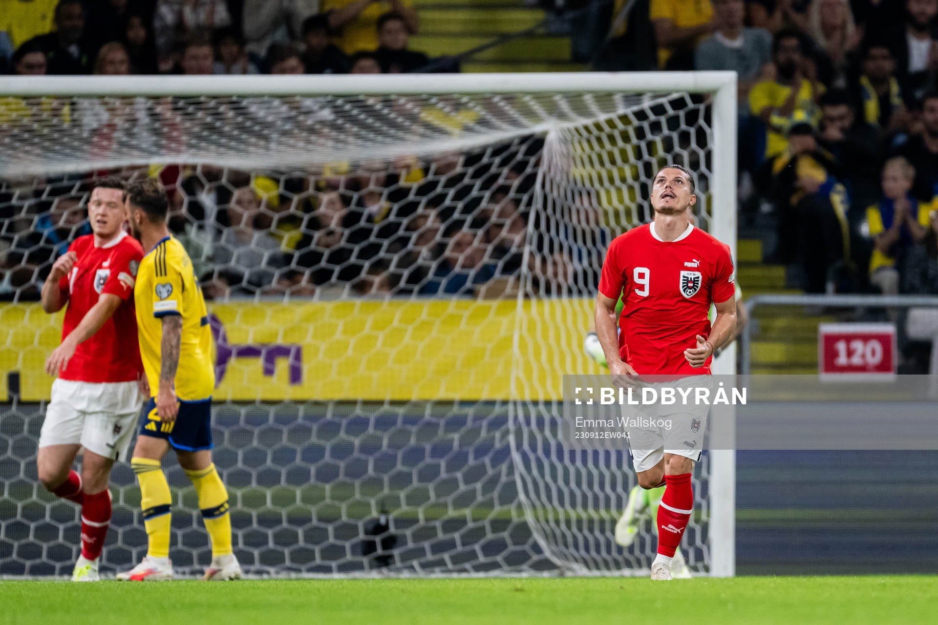 Marcel Sabitzer of Austria looks dejected