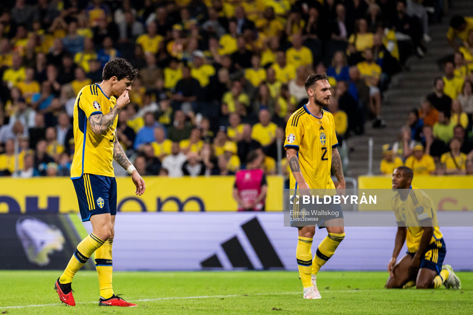 Victor Nilsson Lindelöf, Linus Wahlqvist Egnell and Isak