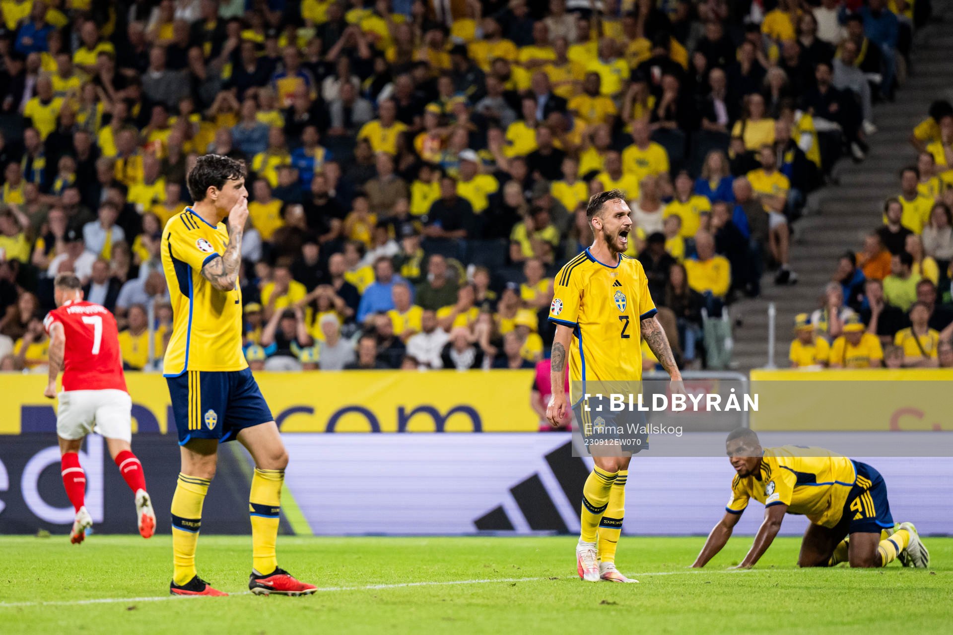 Victor Nilsson Lindelöf, Linus Wahlqvist Egnell and Isak