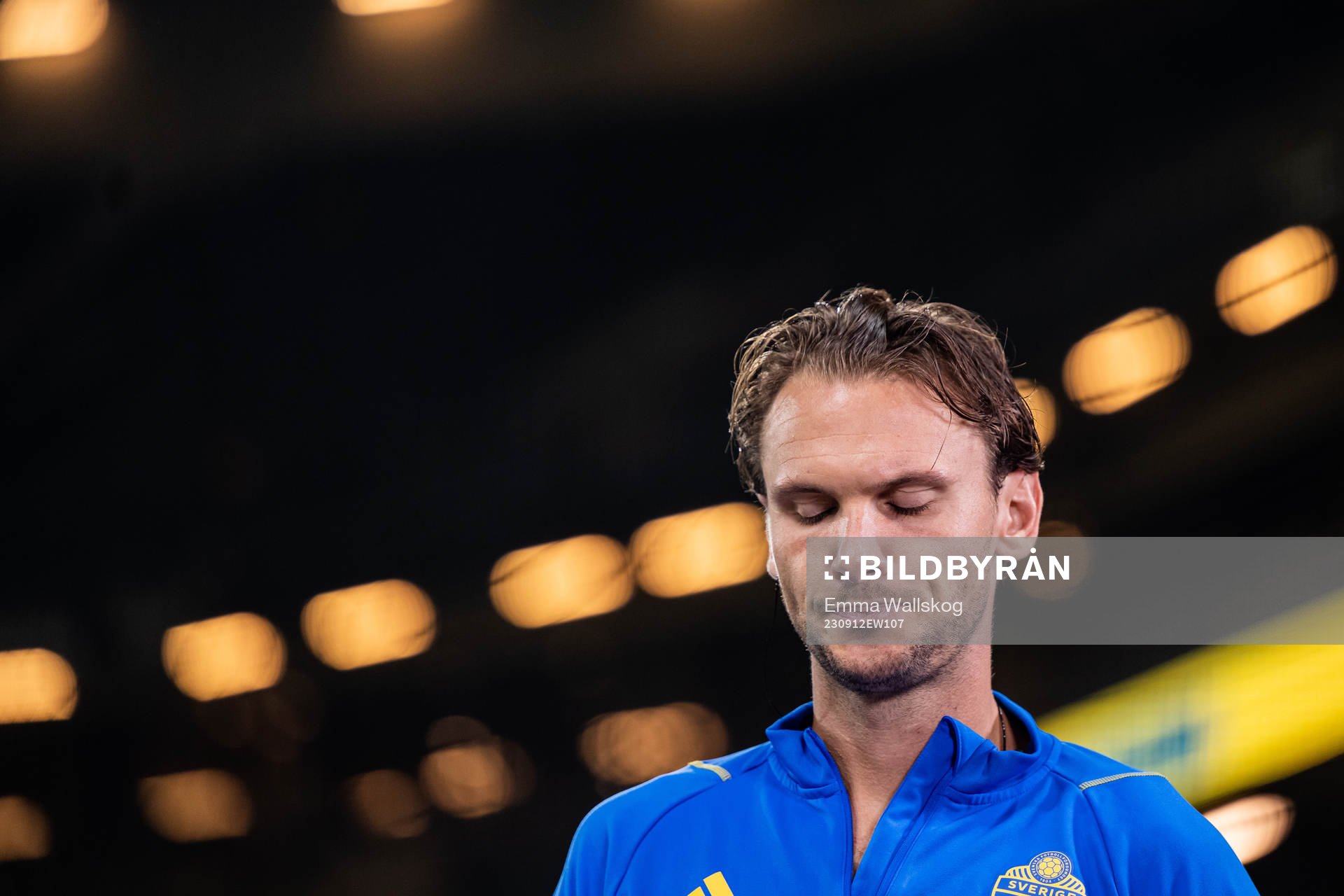 Albin Ekdal of Sweden in the Viaplay studio