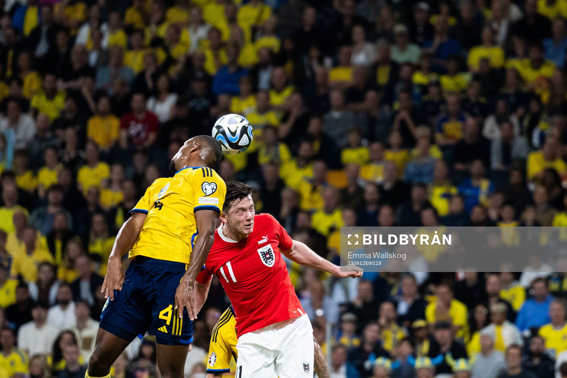 Isak Hien of Sweden and Michael Gregoritsch of Austria