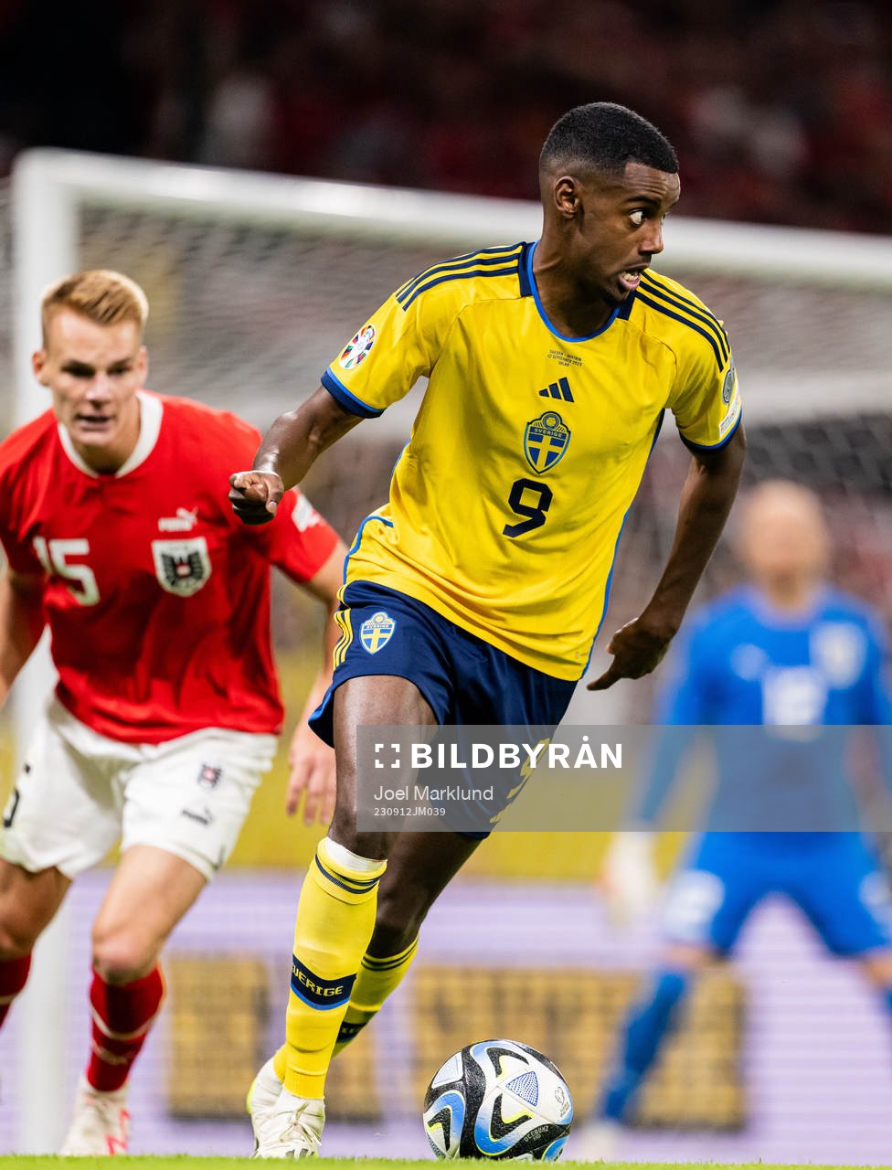 Alexander Isak of Sweden