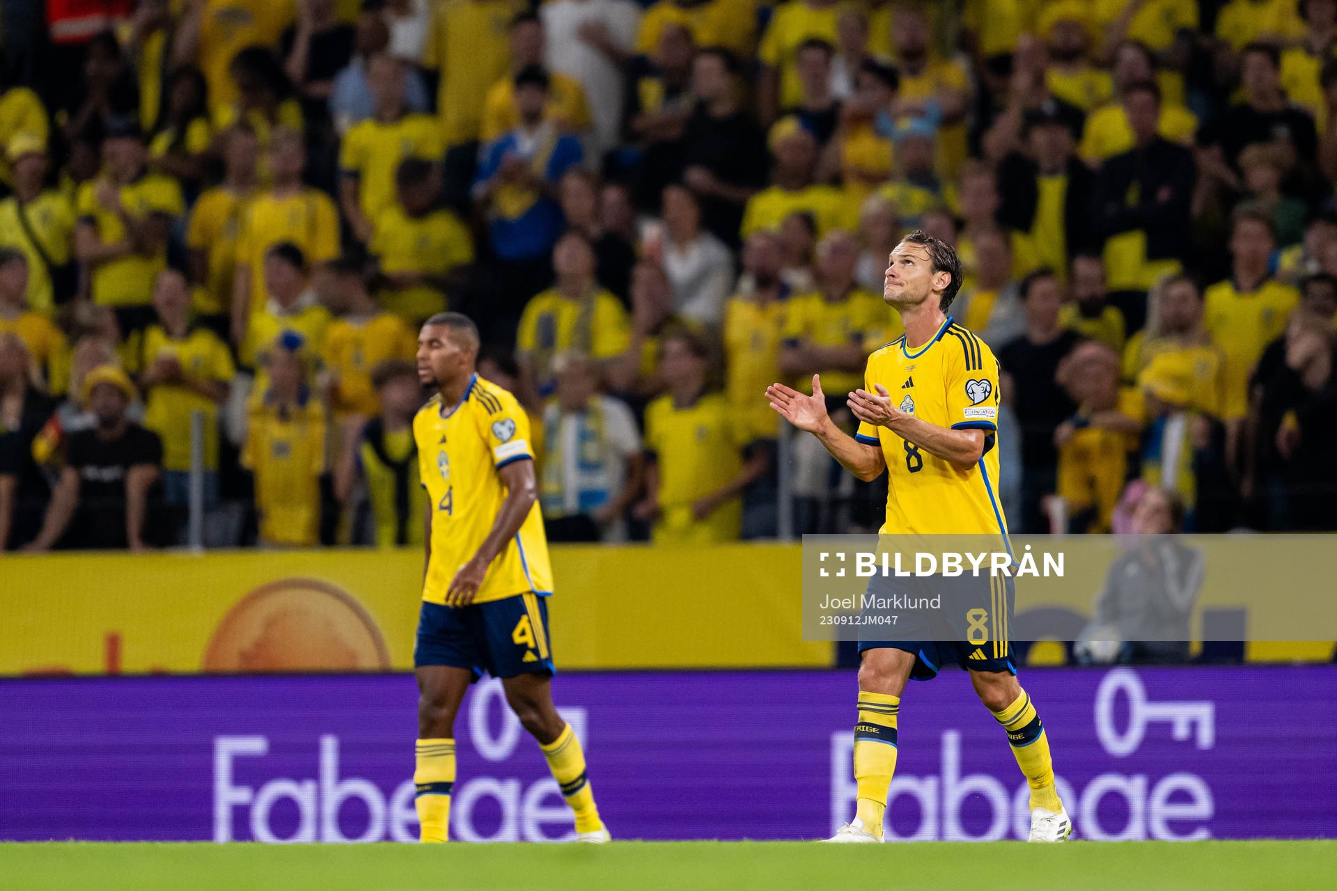 Albin Ekdal of Sweden looks dejected