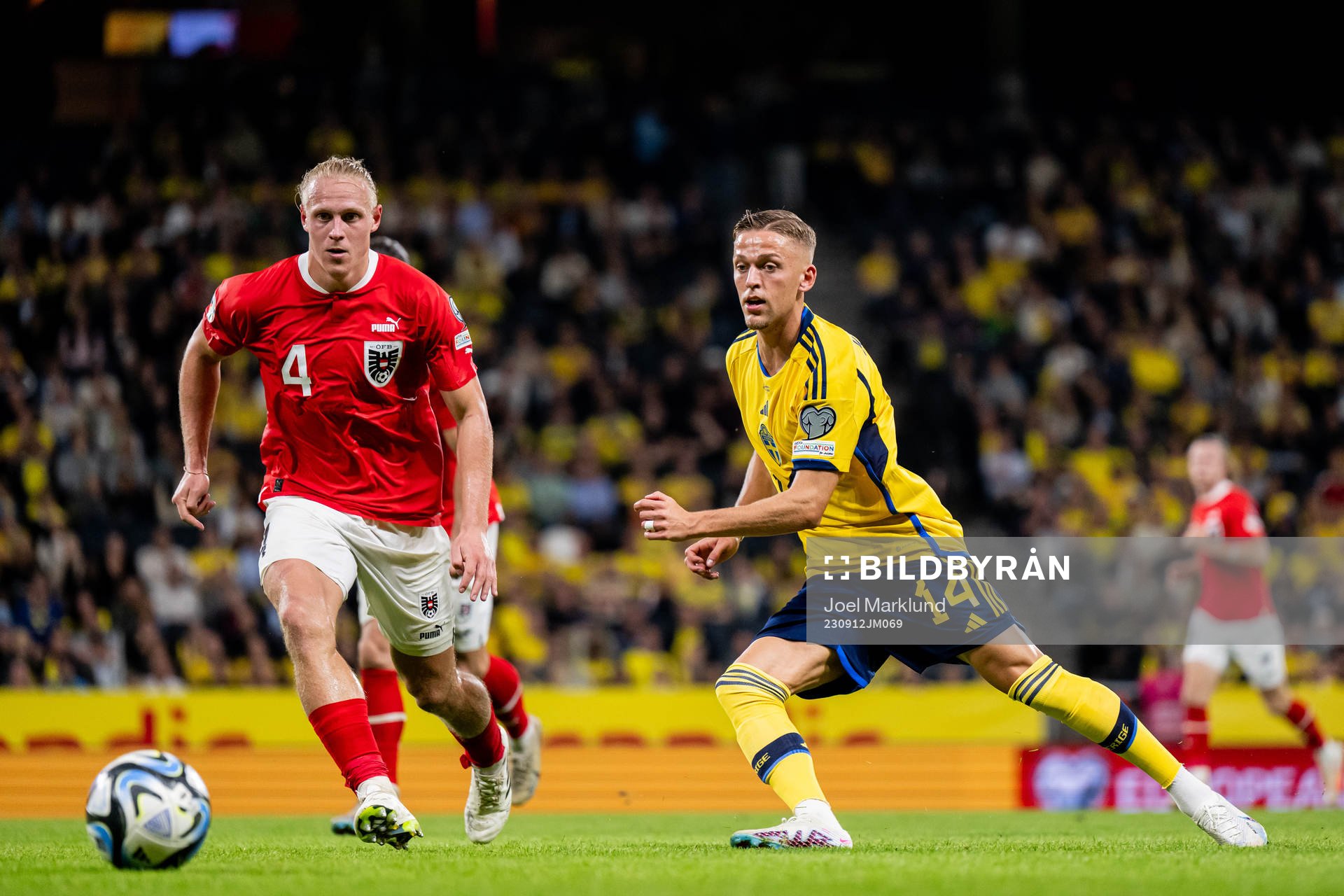 Xaver Schlager of Austria and Jesper Karlsson of Sweden