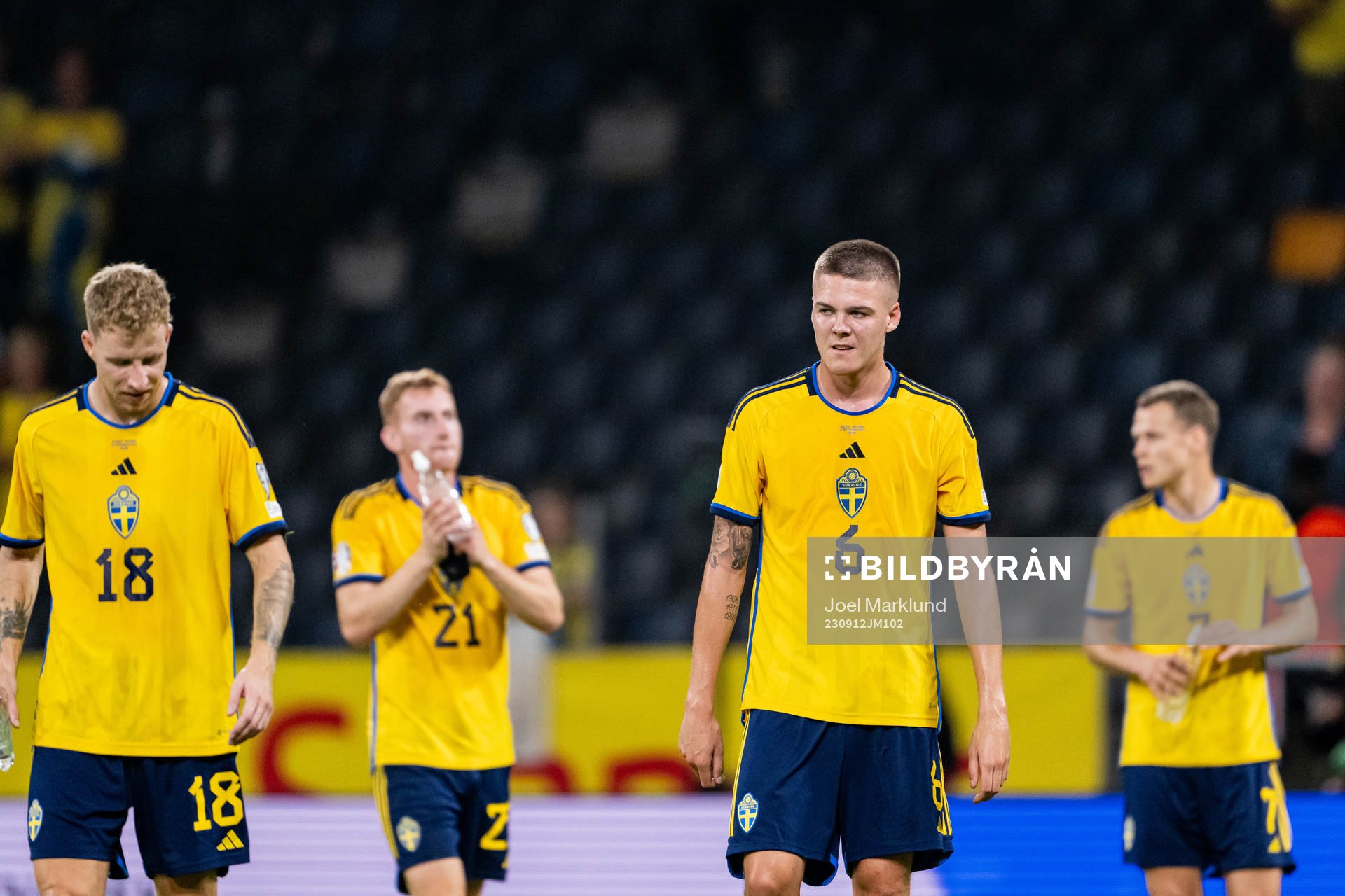 Samuel Gustafson, Dejan Kulusevski, Emil Holm and Viktor