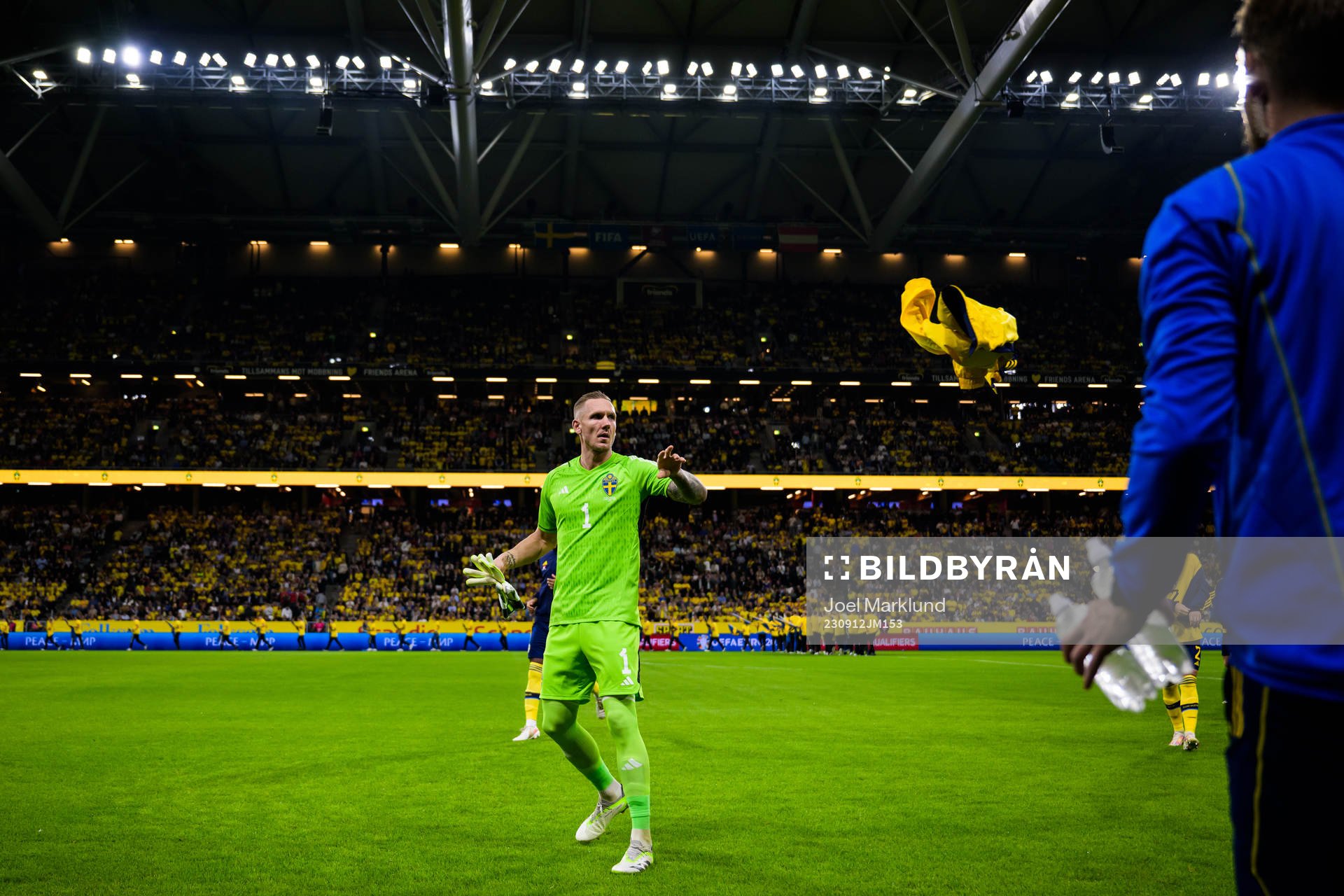 Goalkeeper Robin Olsen of Sweden