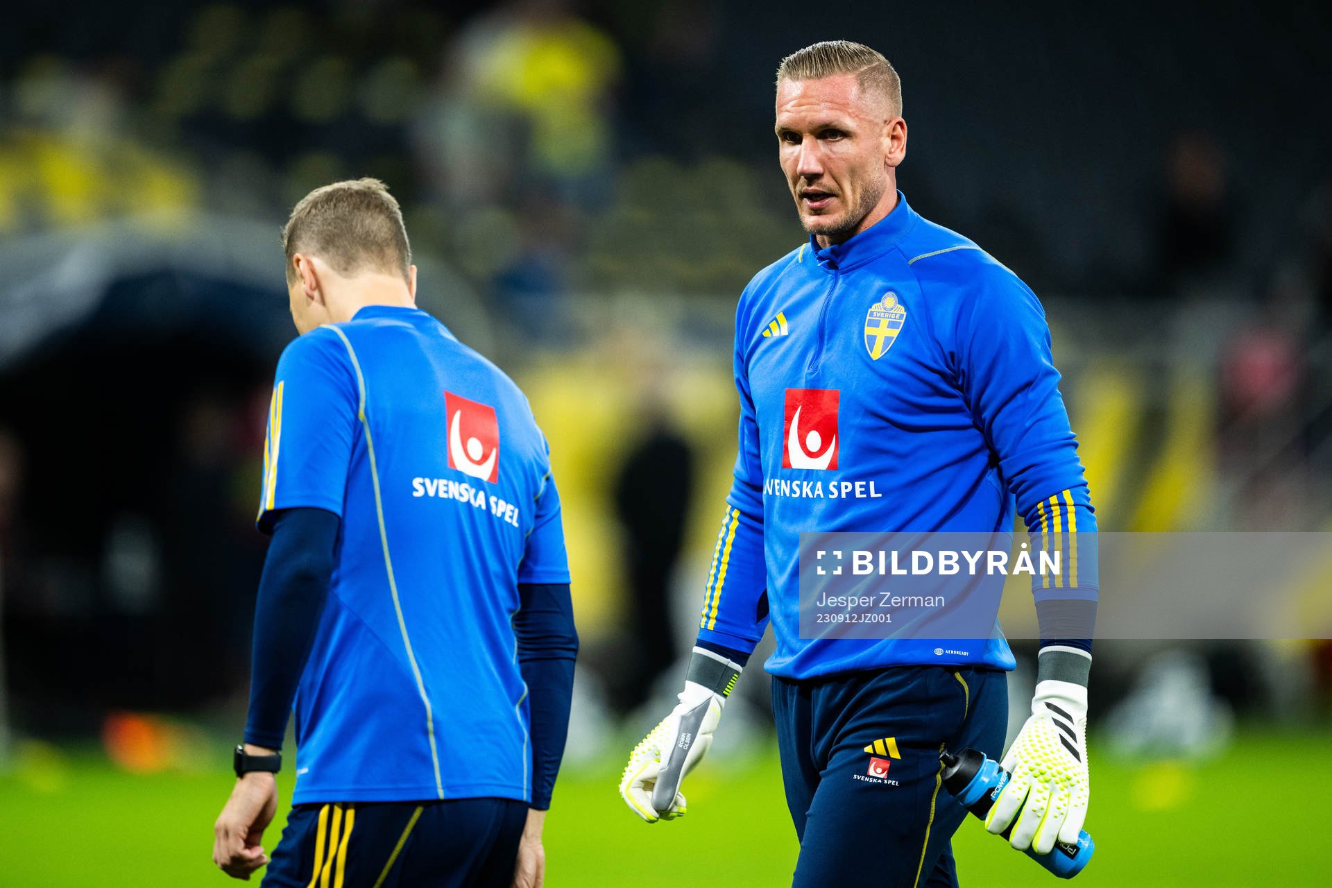 Goalkeeper Robin Olsen of Sweden
