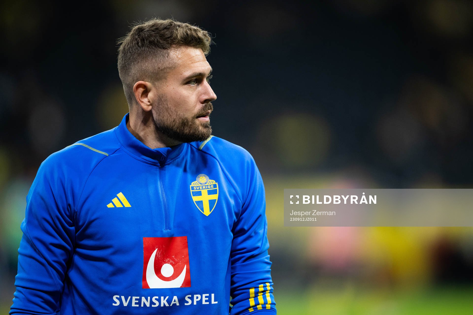 Goalkeeper Kristoffer Nordfeldt of Sweden