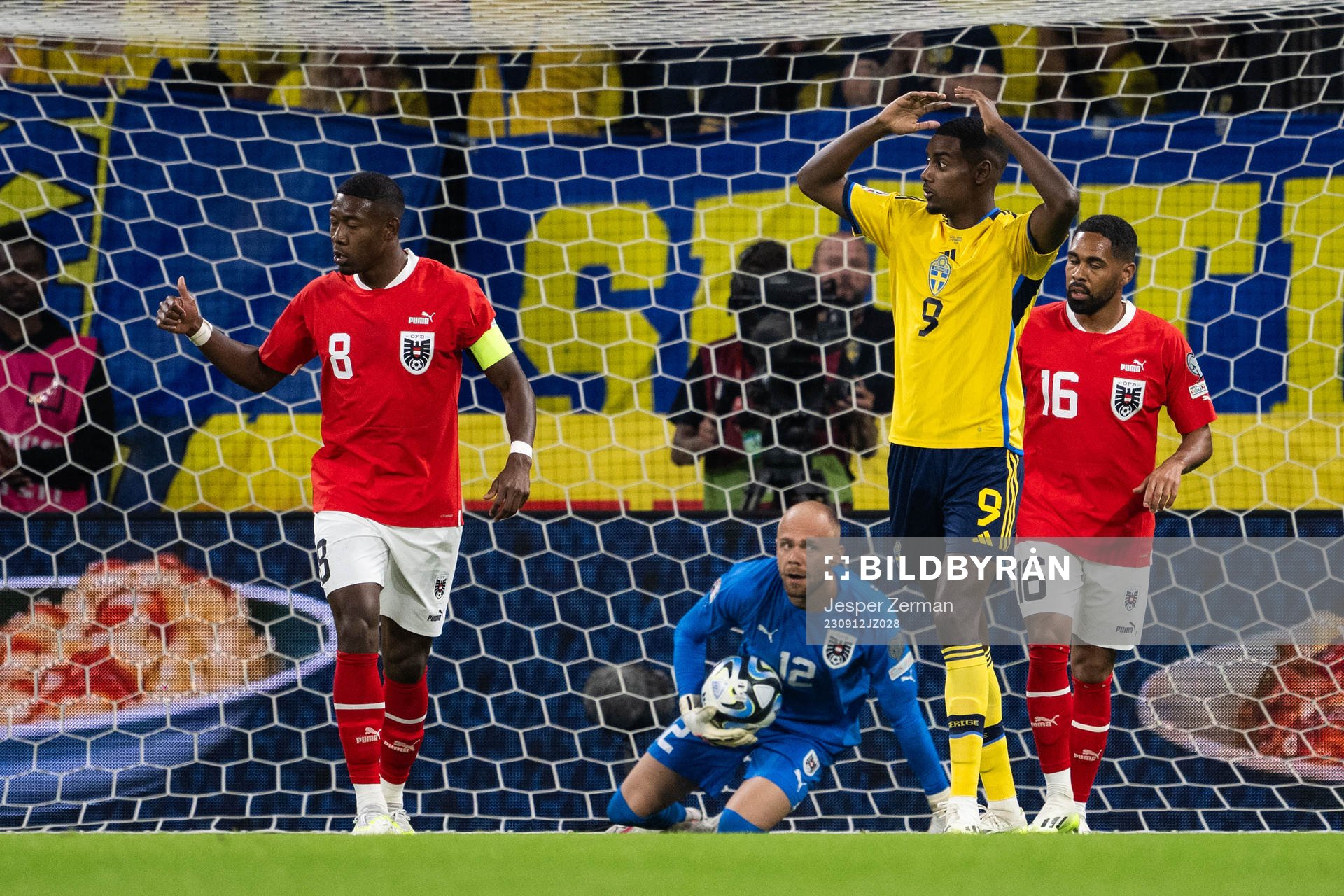 Alexander Isak of Sweden looks dejected