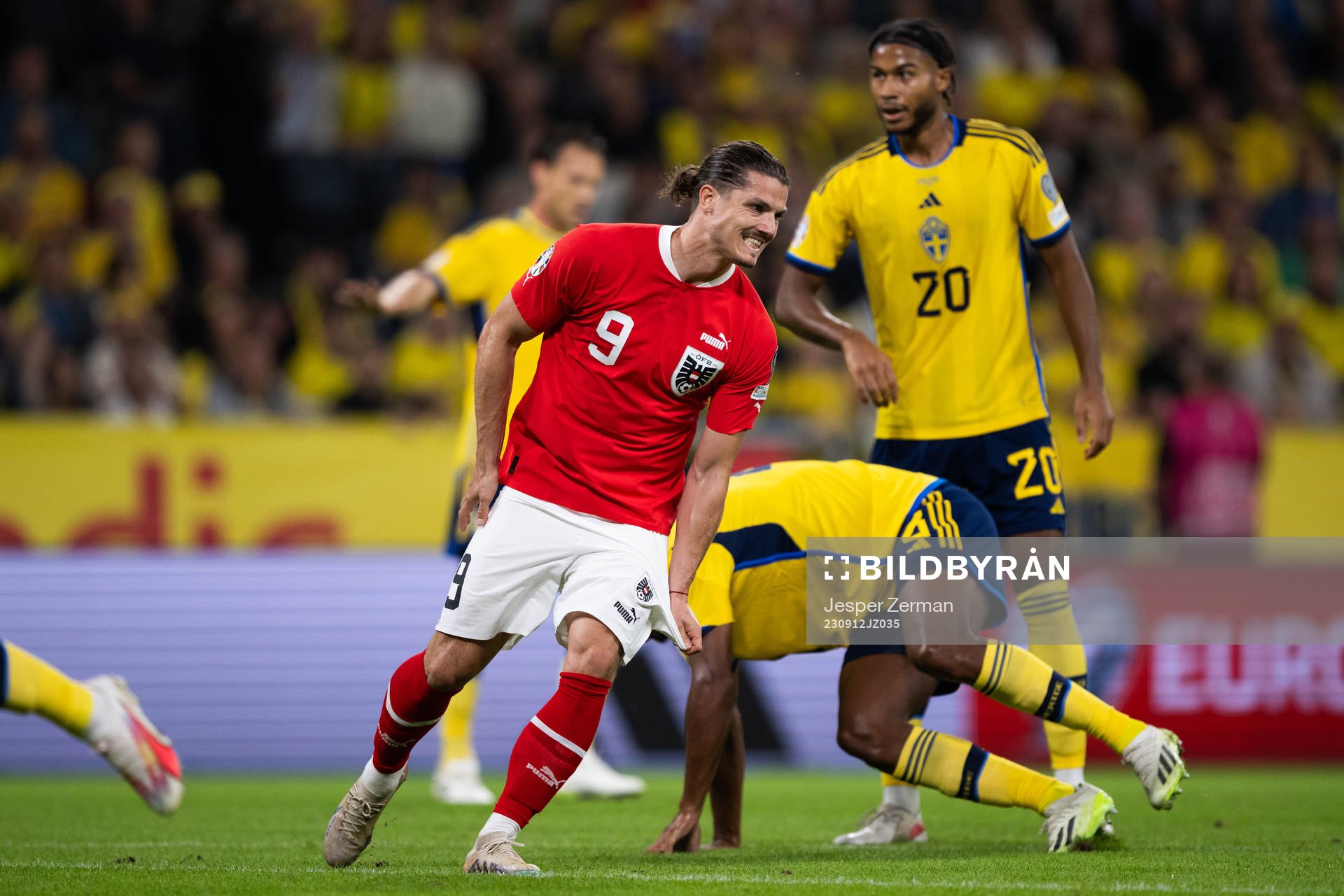 Marcel Sabitzer of Austria looks dejected