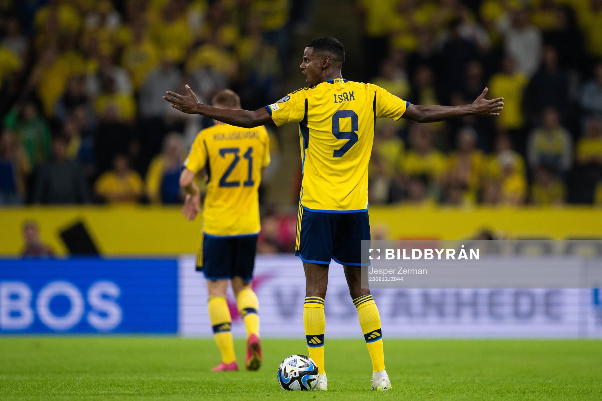 Alexander Isak of Sweden