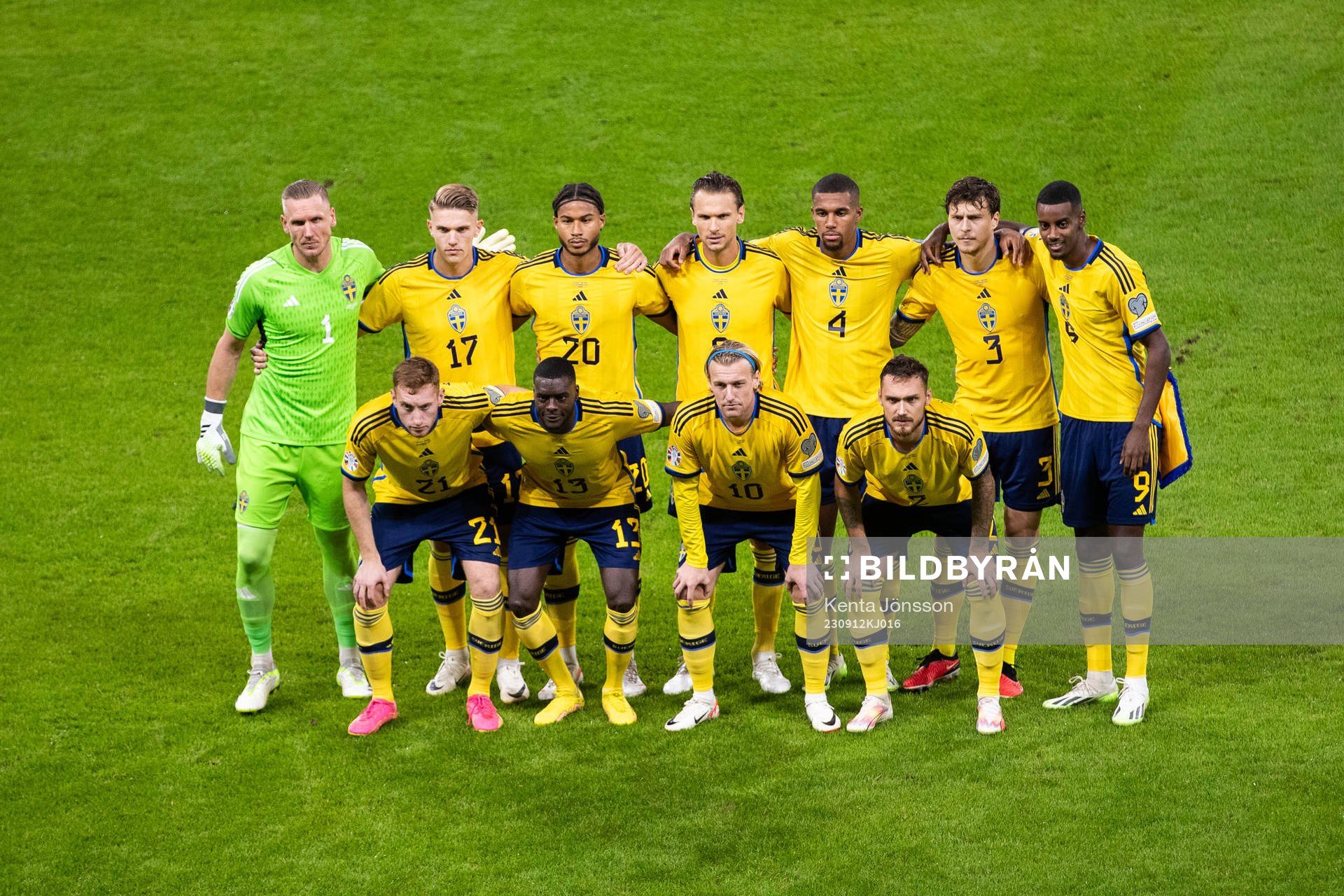 Starting eleven of Sweden