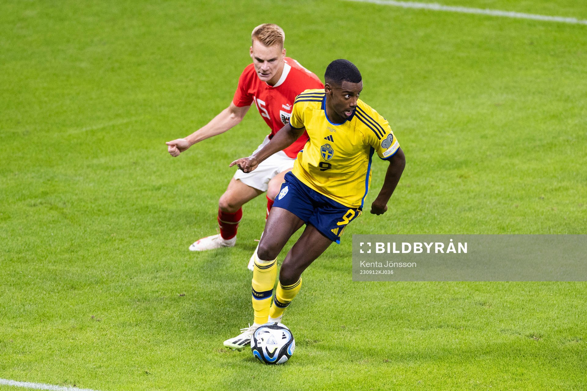 Alexander Isak of Sweden
