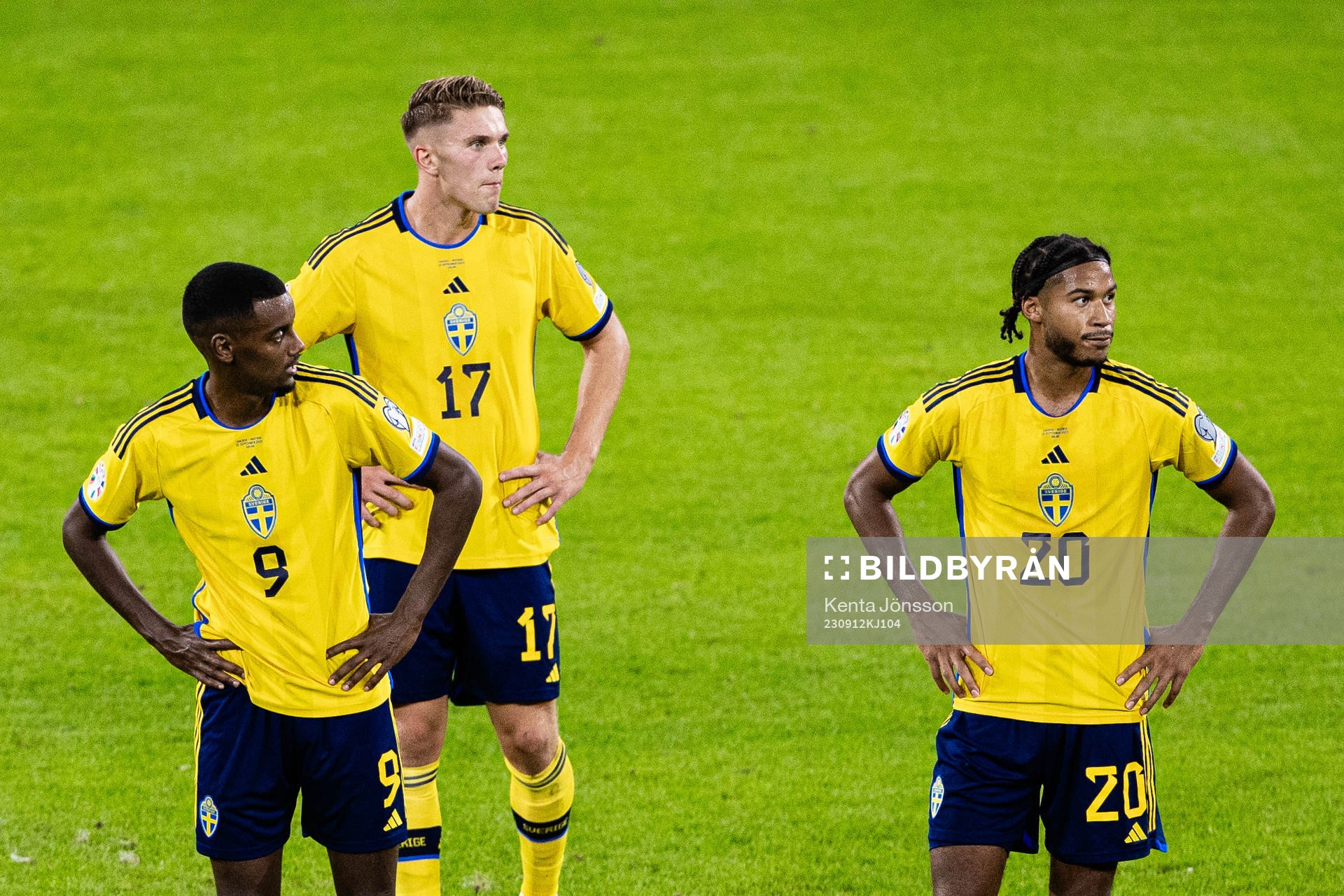 Alexander Isak, Viktor Gyökeres and Jens-Lys Michel