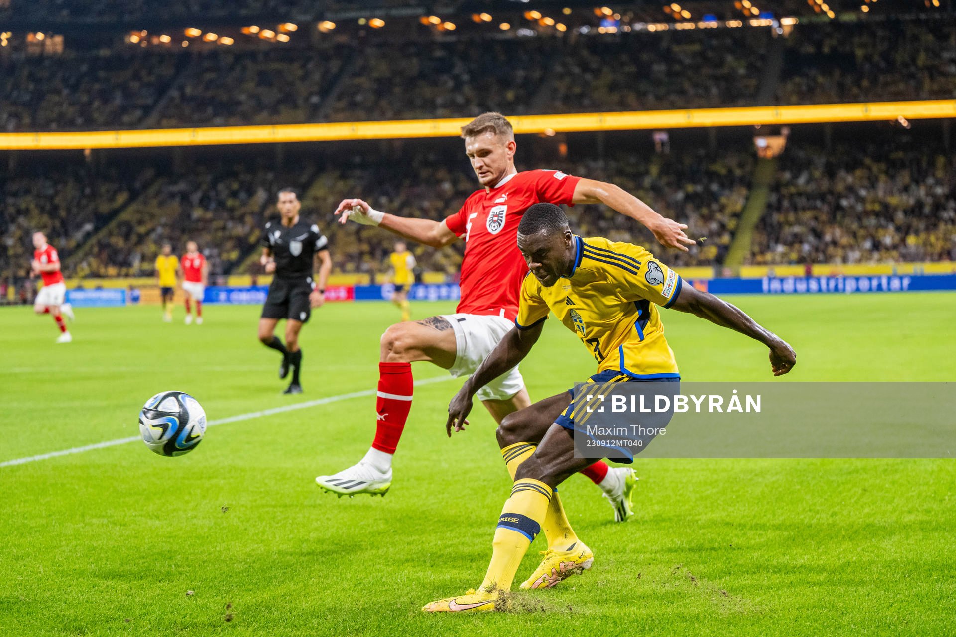 Ken Sema of Sweden and Stefan Posch of Austria