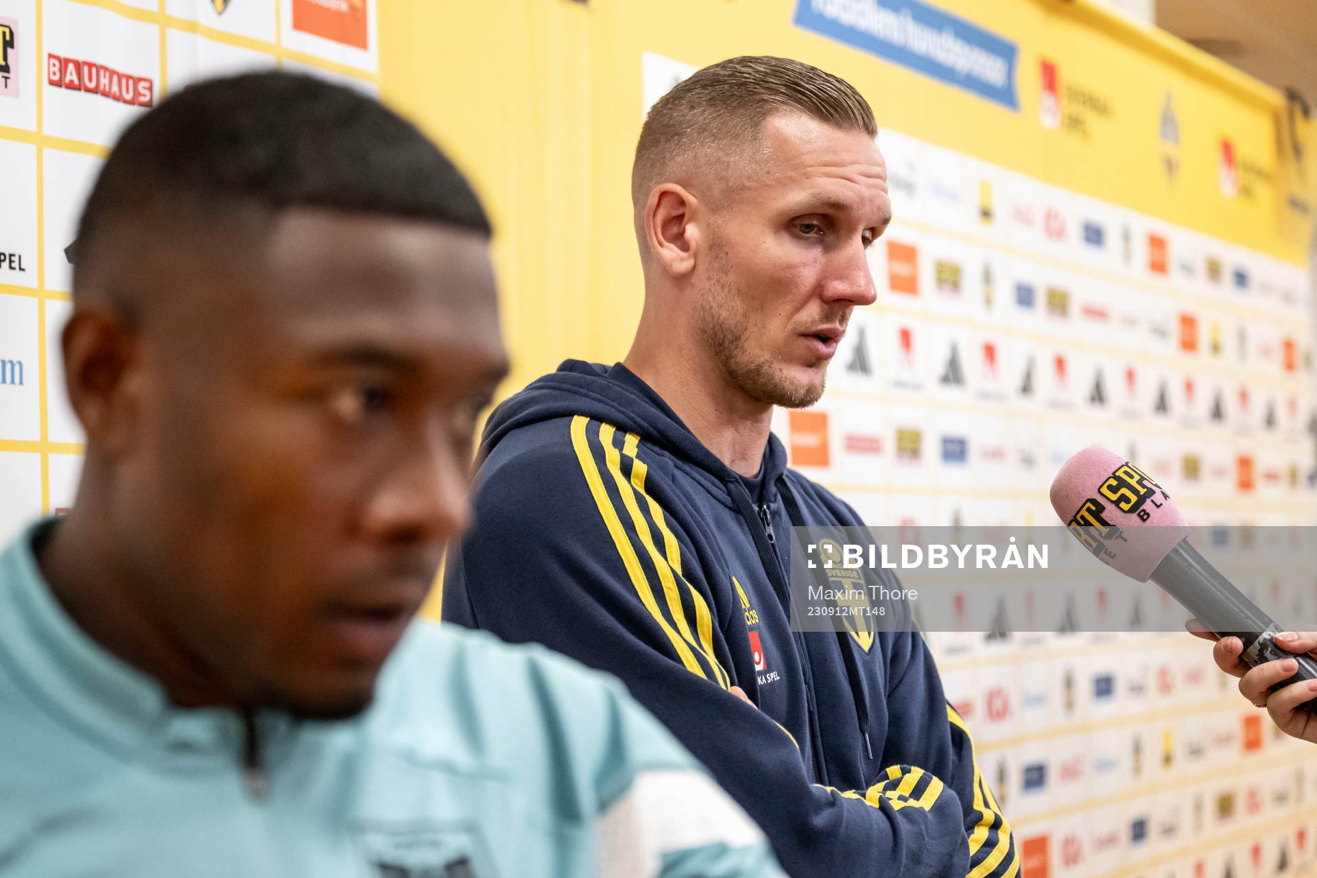David Alaba of Austria and goalkeeper Robin Olsen