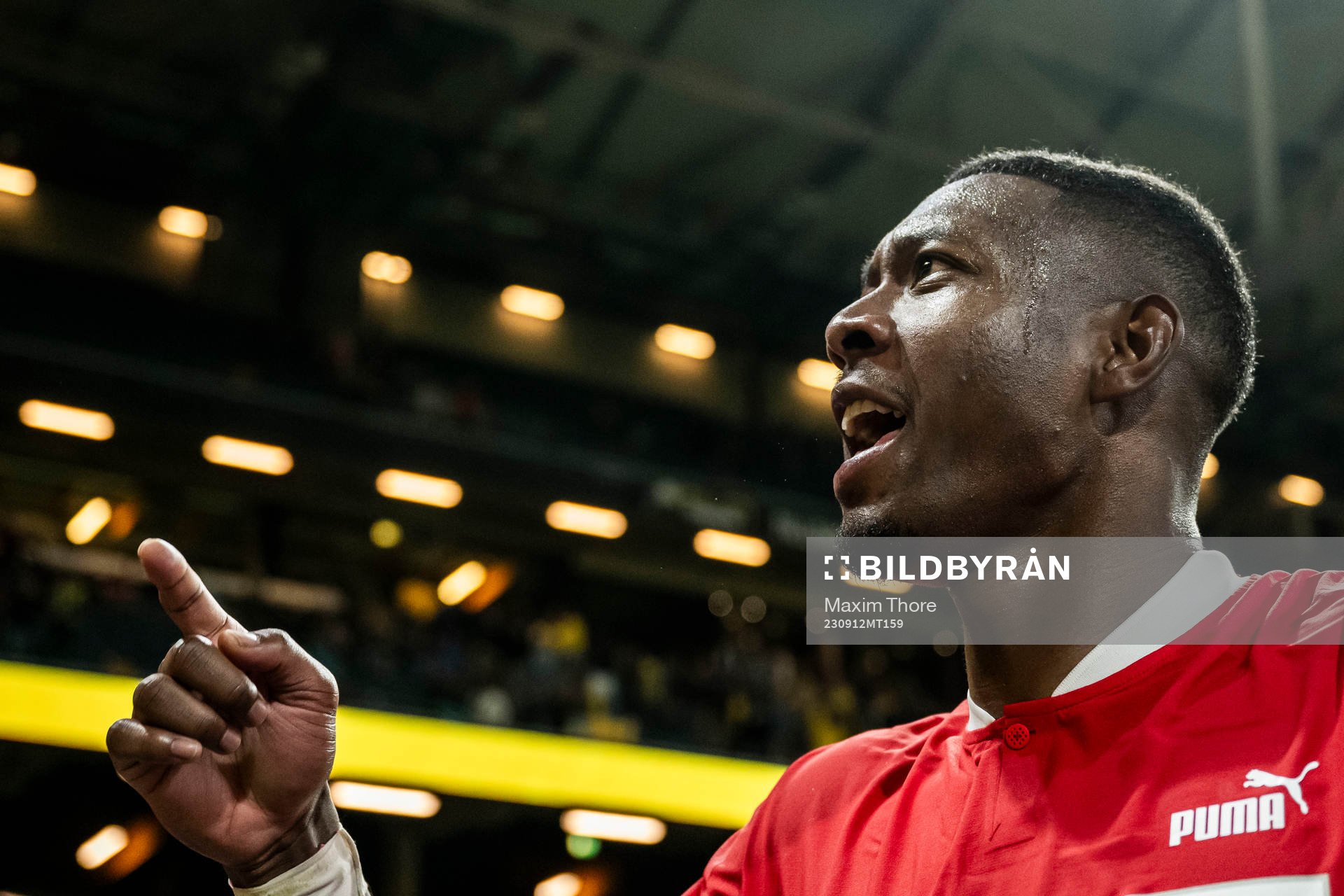 David Alaba of Austria celebrates