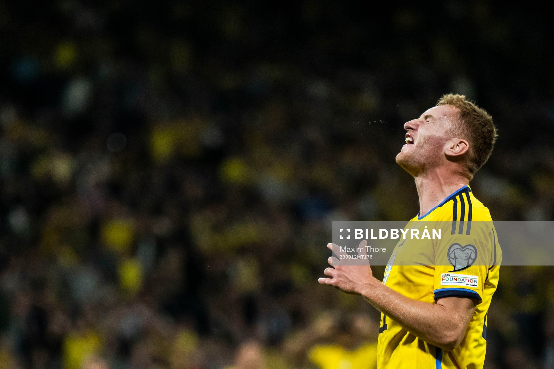 Dejan Kulusevski of Sweden looks dejected