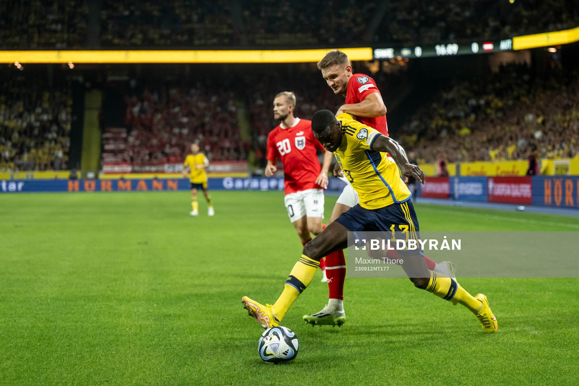 Ken Sema of Sweden and Stefan Posch of Austria