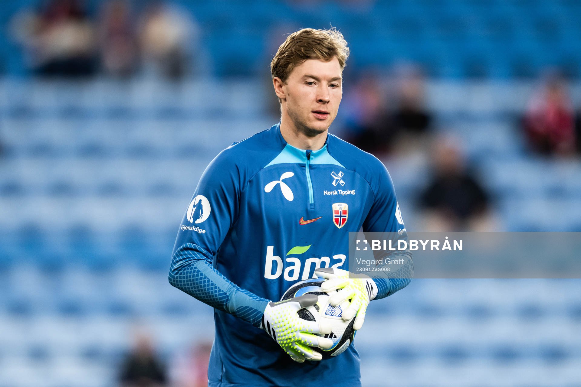 Goalkeeper Mathias Dyngeland of Norway