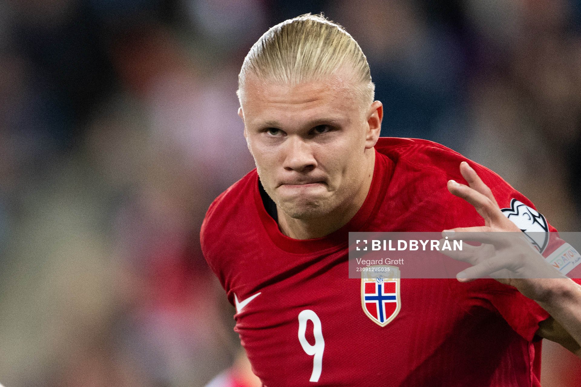 Erling Braut Haaland of Norway celebrates
