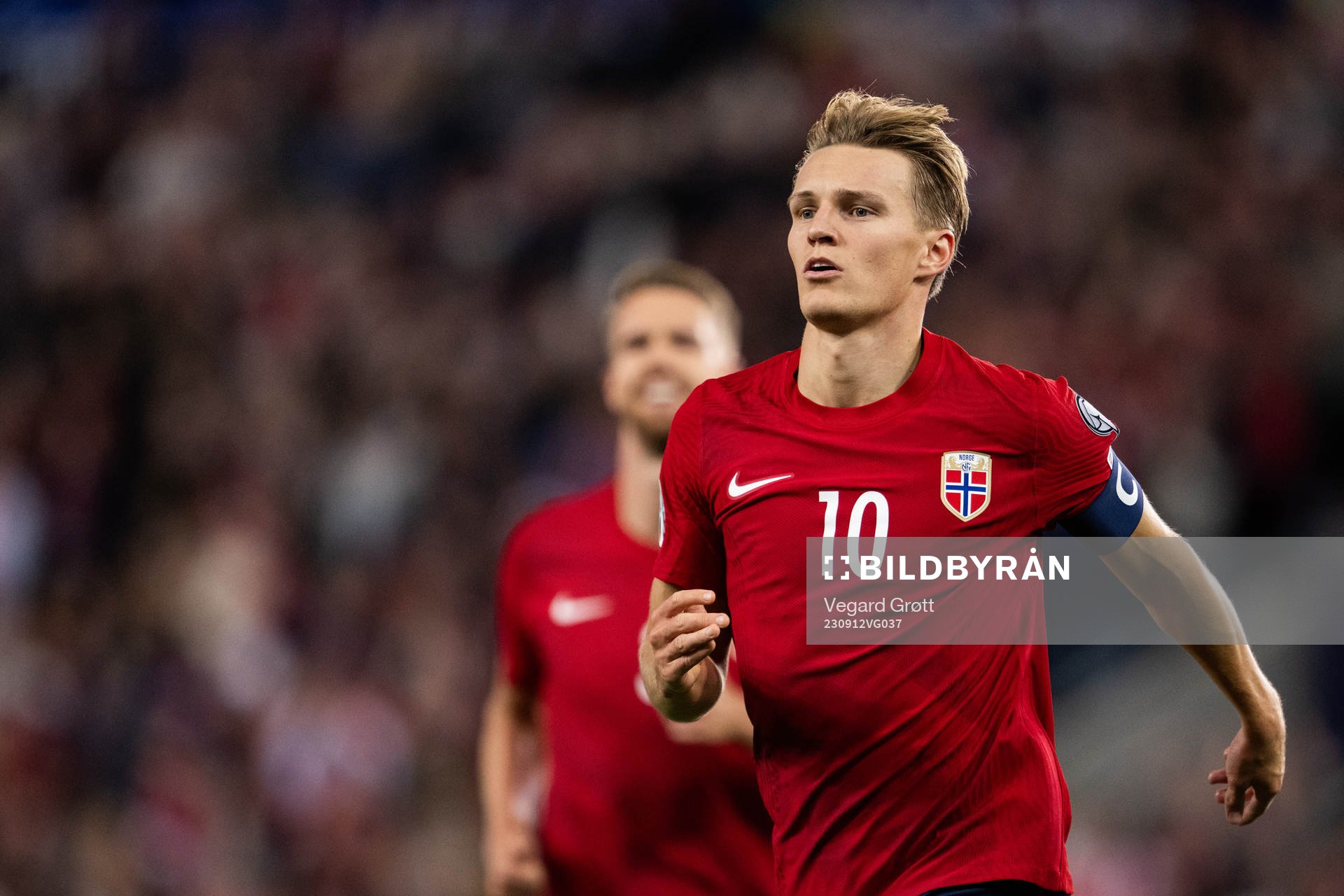 Martin Ødegaard of Norway celebrates