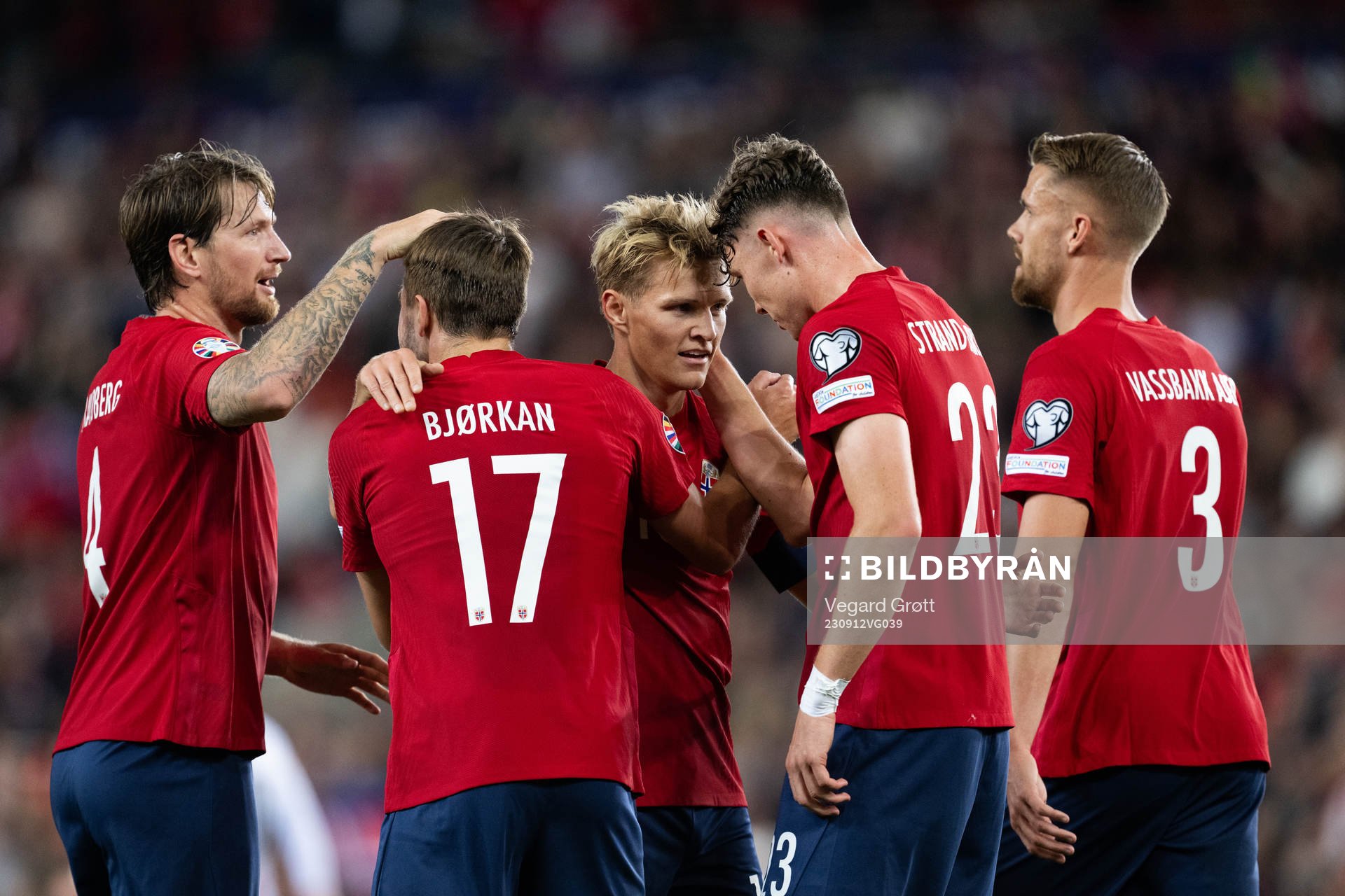 Martin Ødegaard of Norway celebrates
