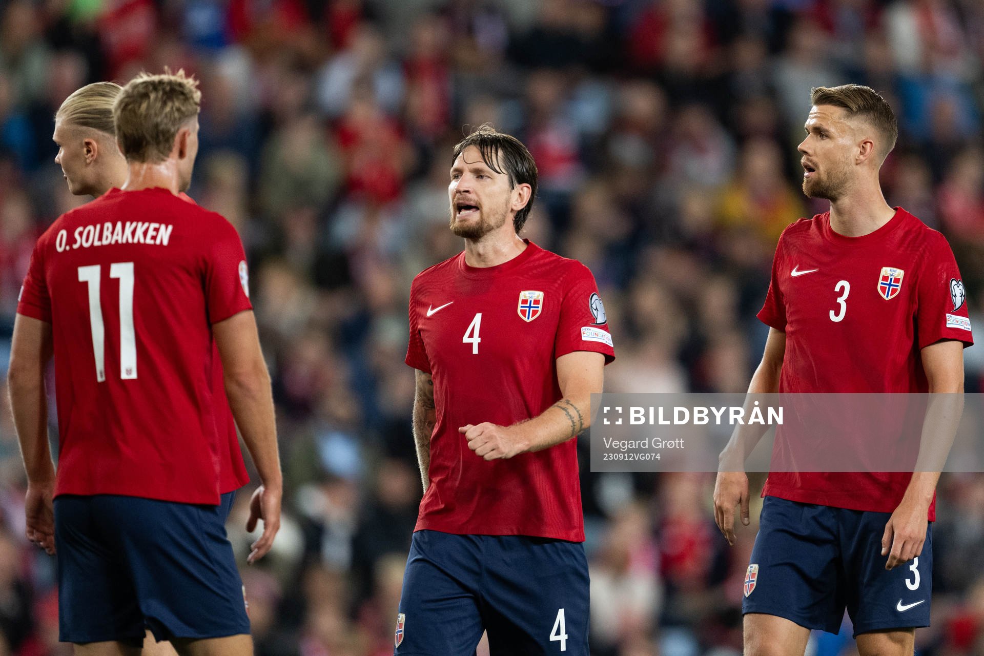 Stefan Strandberg and Kristoffer Ajer of Norway