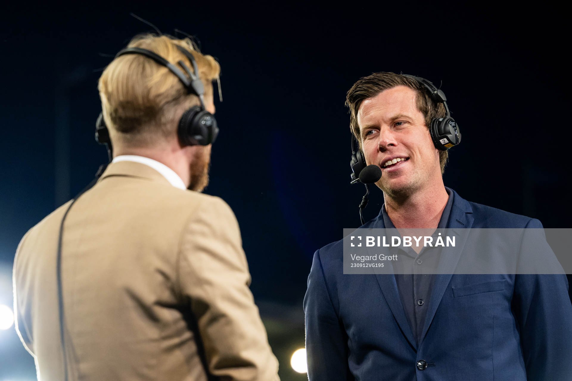 Marius Skjelbæk and Jesper Mathisen of TV 2