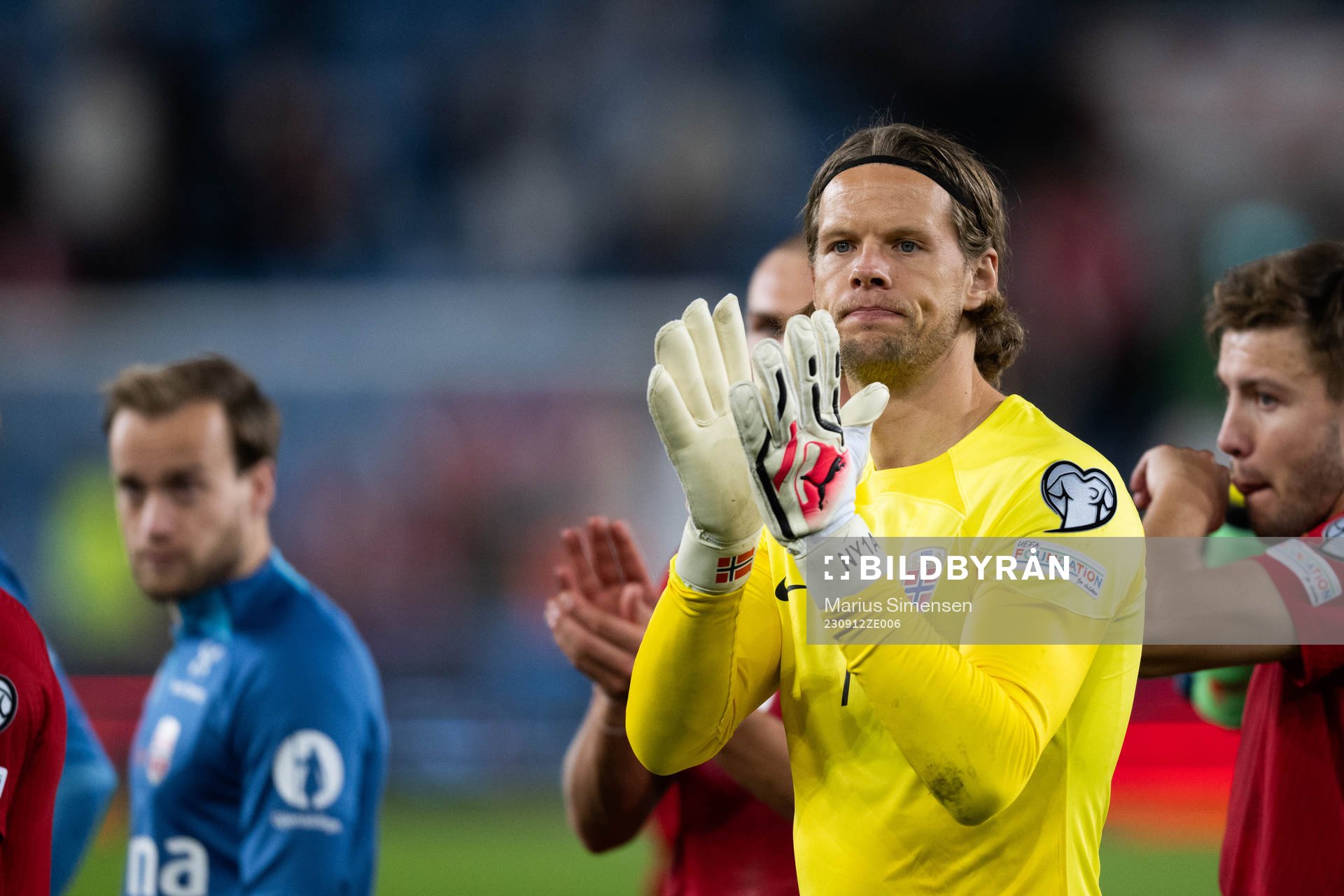 Goalkeeper Ørjan Håskjold Nyland of Norway