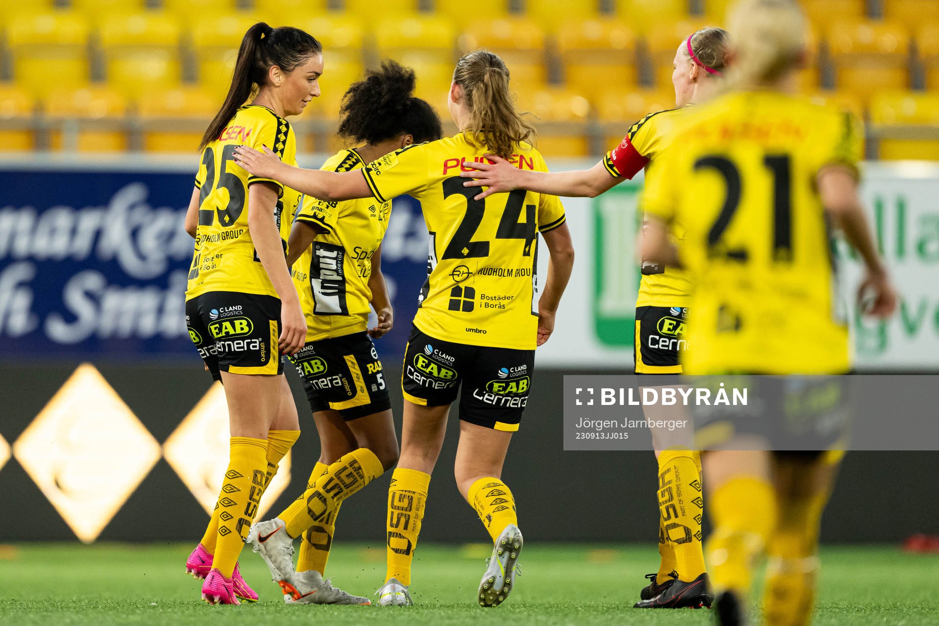 Elfsborgs Izabella Bergström jublar