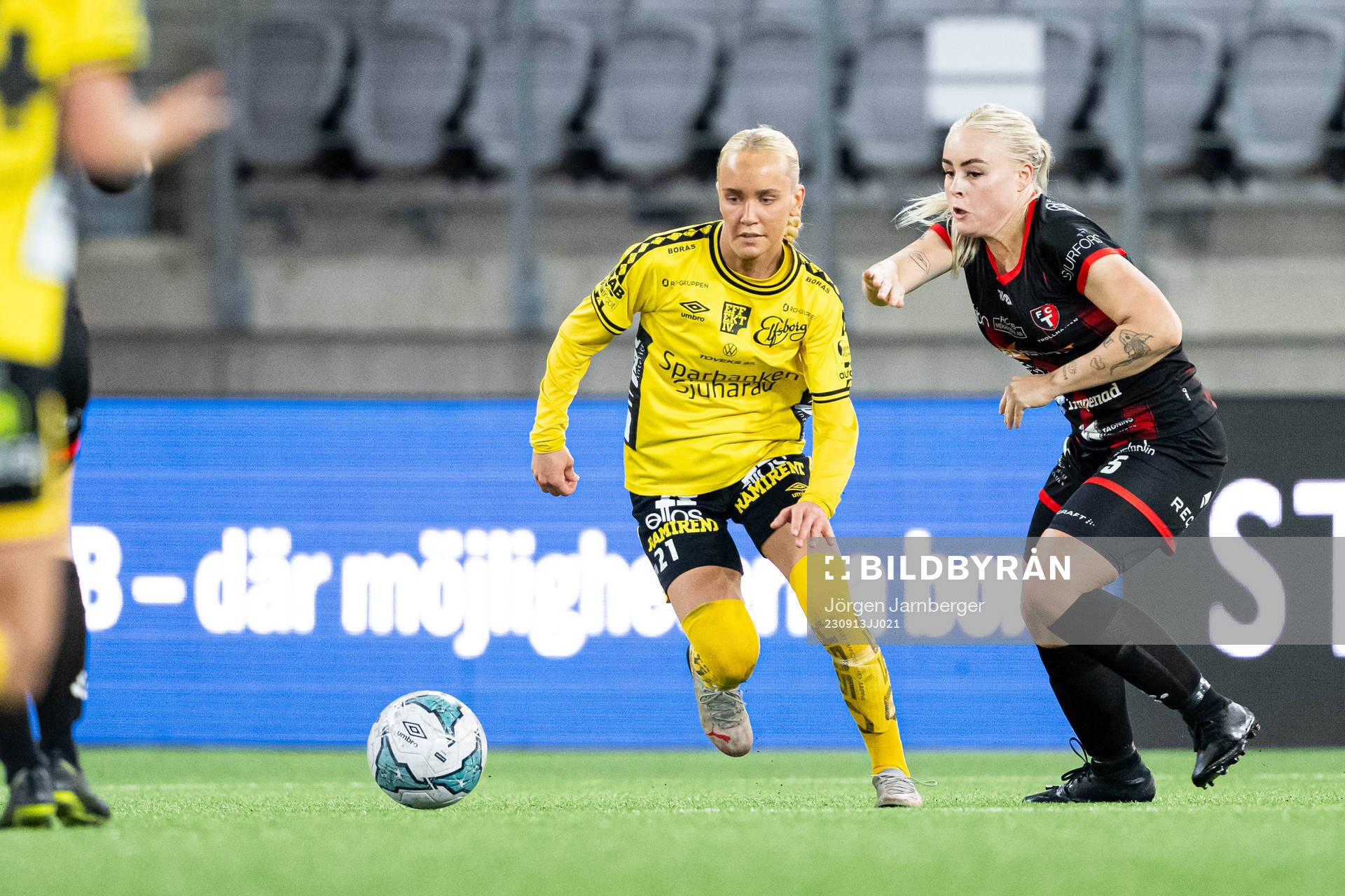 Elfsborgs Tea Skoglund och Trollhättans Ellen Hultberg