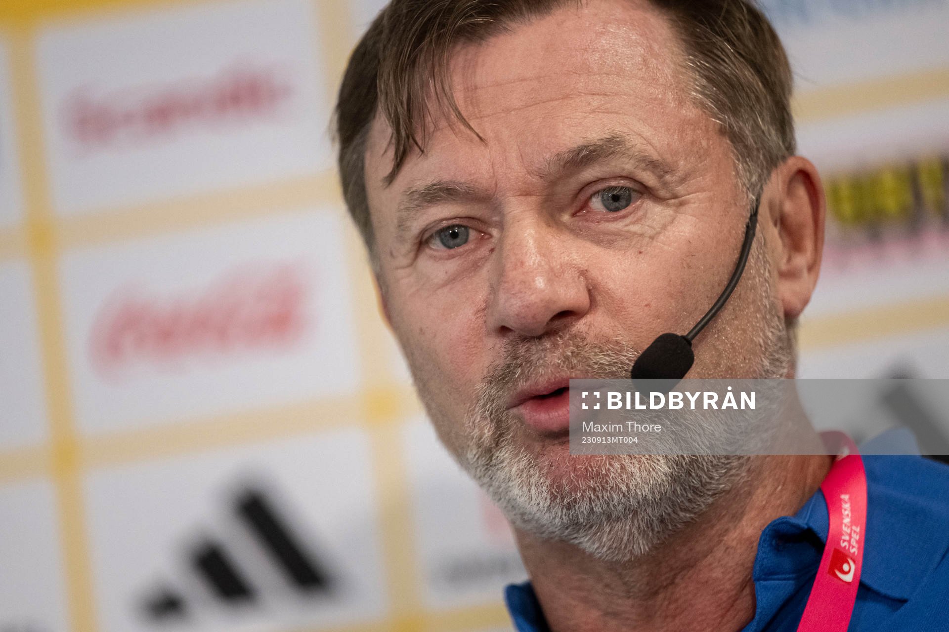 Head coach Peter Gerhardsson of the Sweden's women's