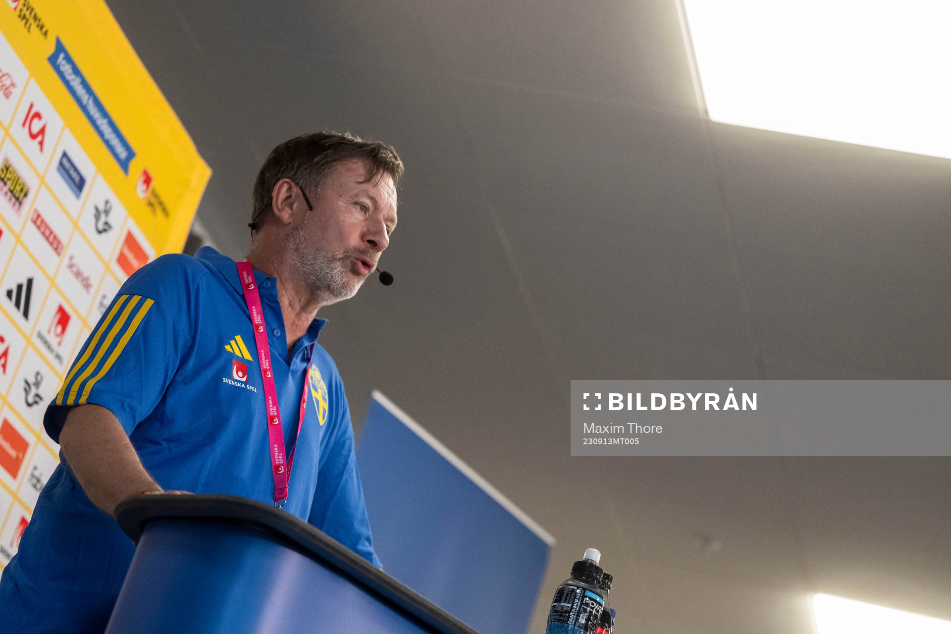 Head coach Peter Gerhardsson of the Sweden's women's