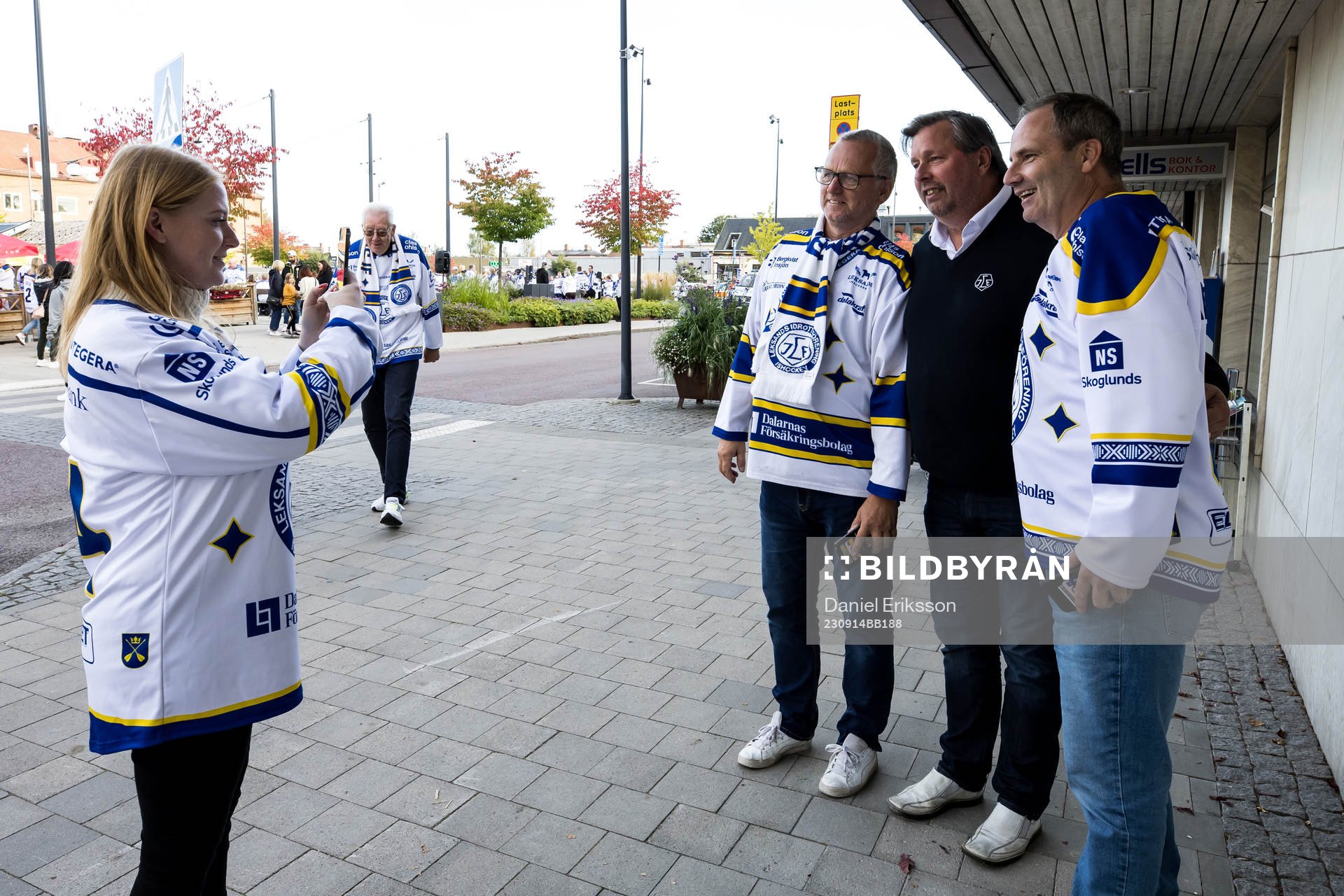 Leksands sportchef Thomas Johansson innan ishockeymatchen i