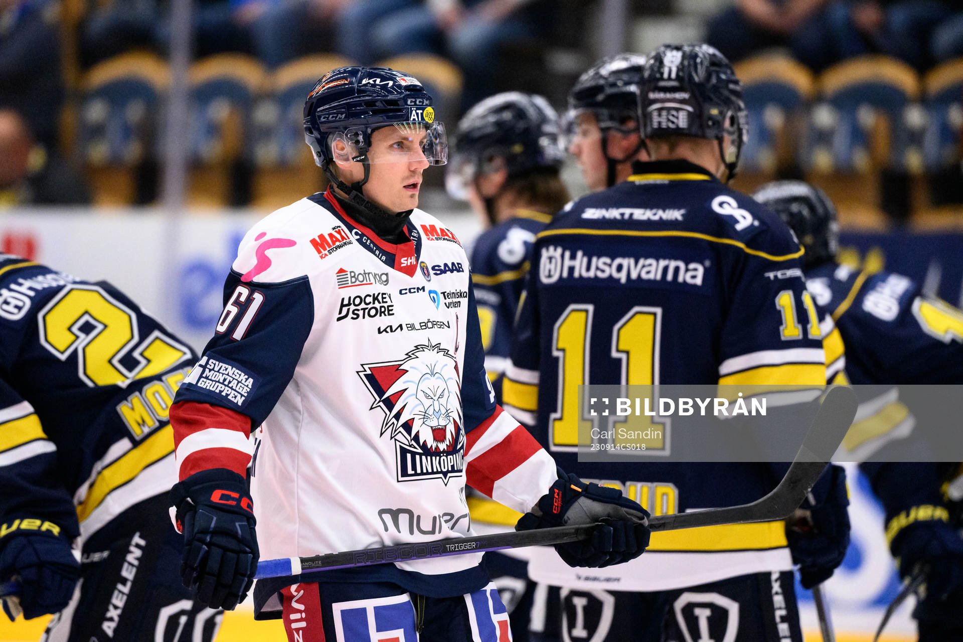Linköpings Markus Ljungh innan ishockeymatchen i SHL