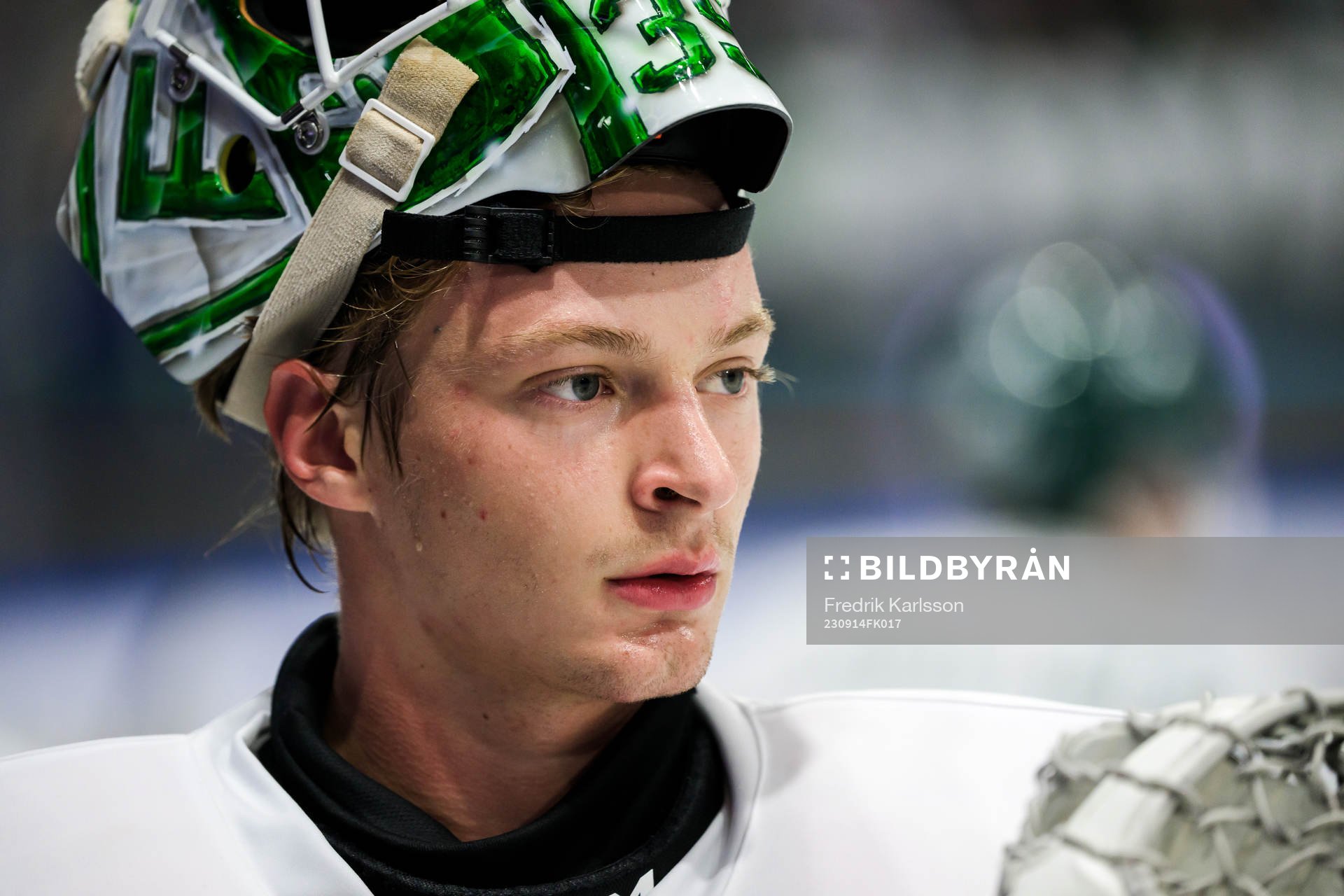 Färjestads målvakt Carl Lindbom
