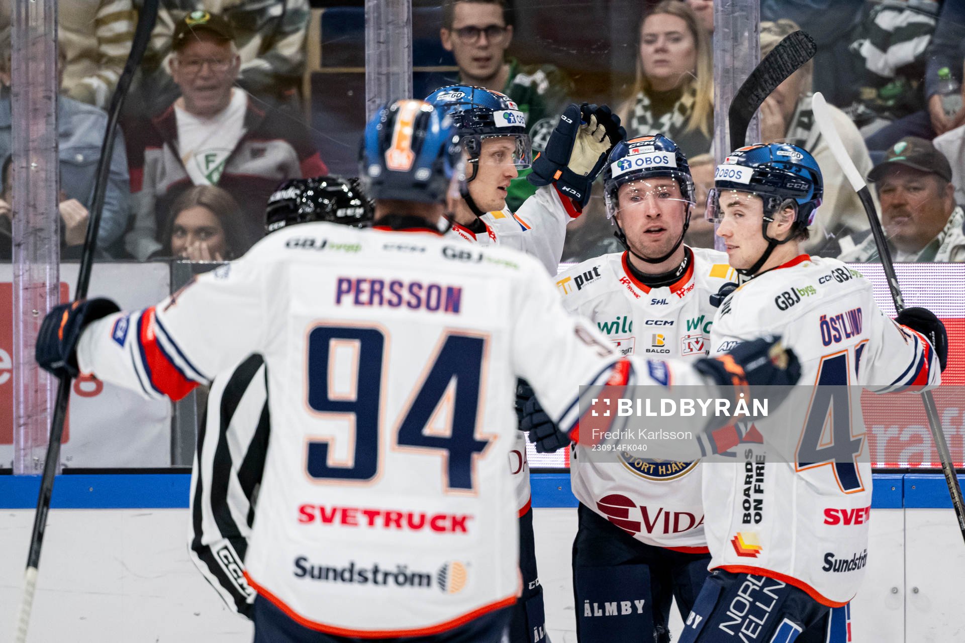 Växjös Dylan McLaughlin jublar