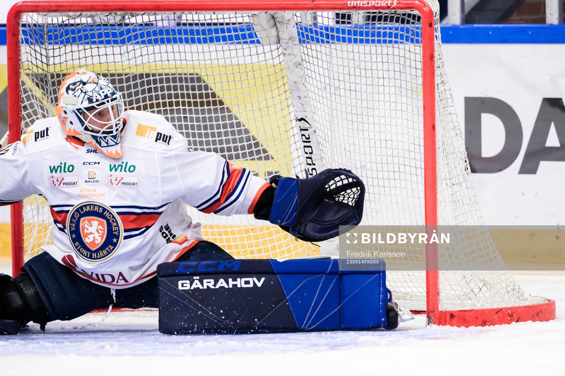 Växjös målvakt Emil Larmi