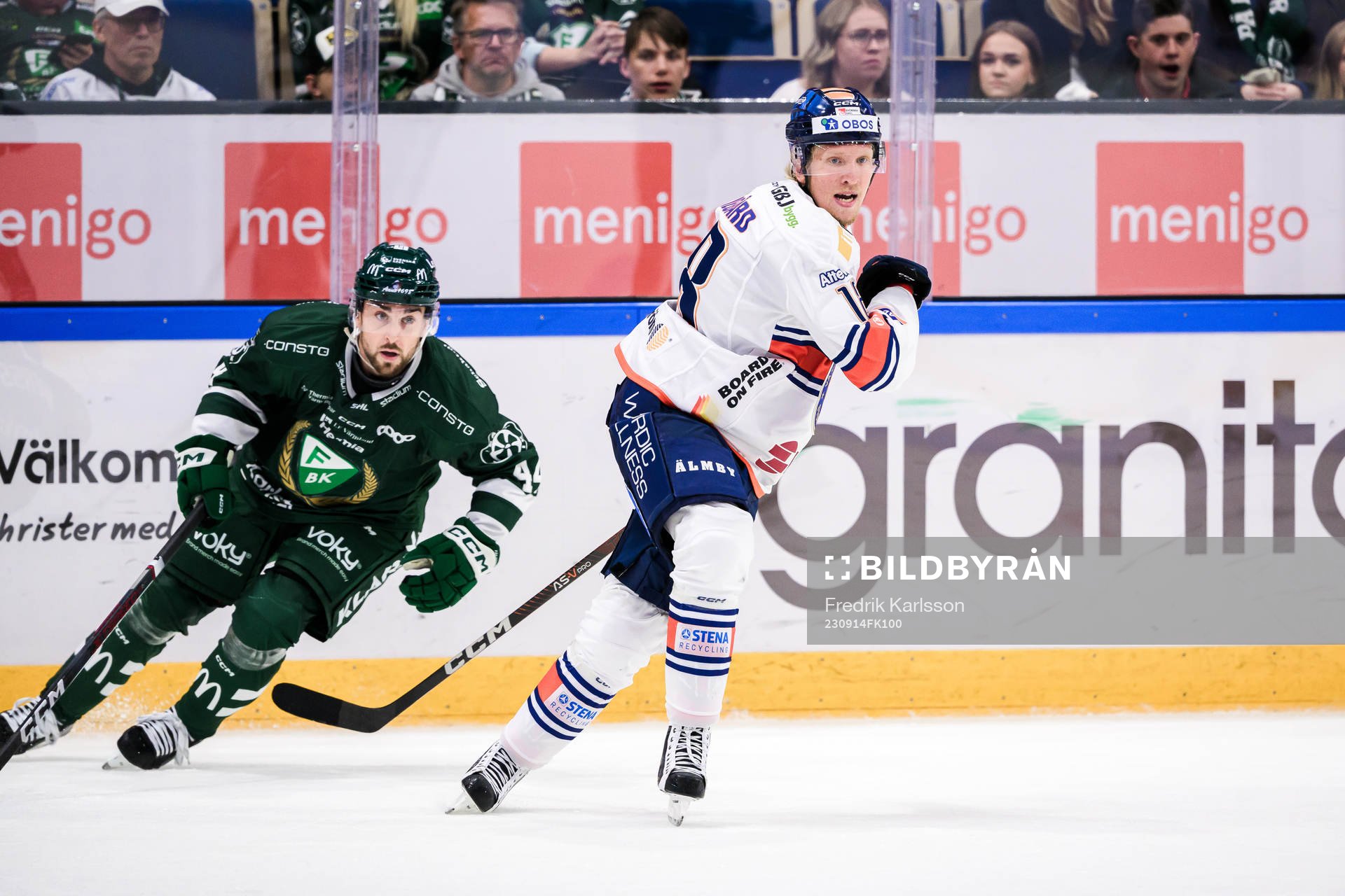 Färjestads Jonathan Andersson och Växjös Marcus