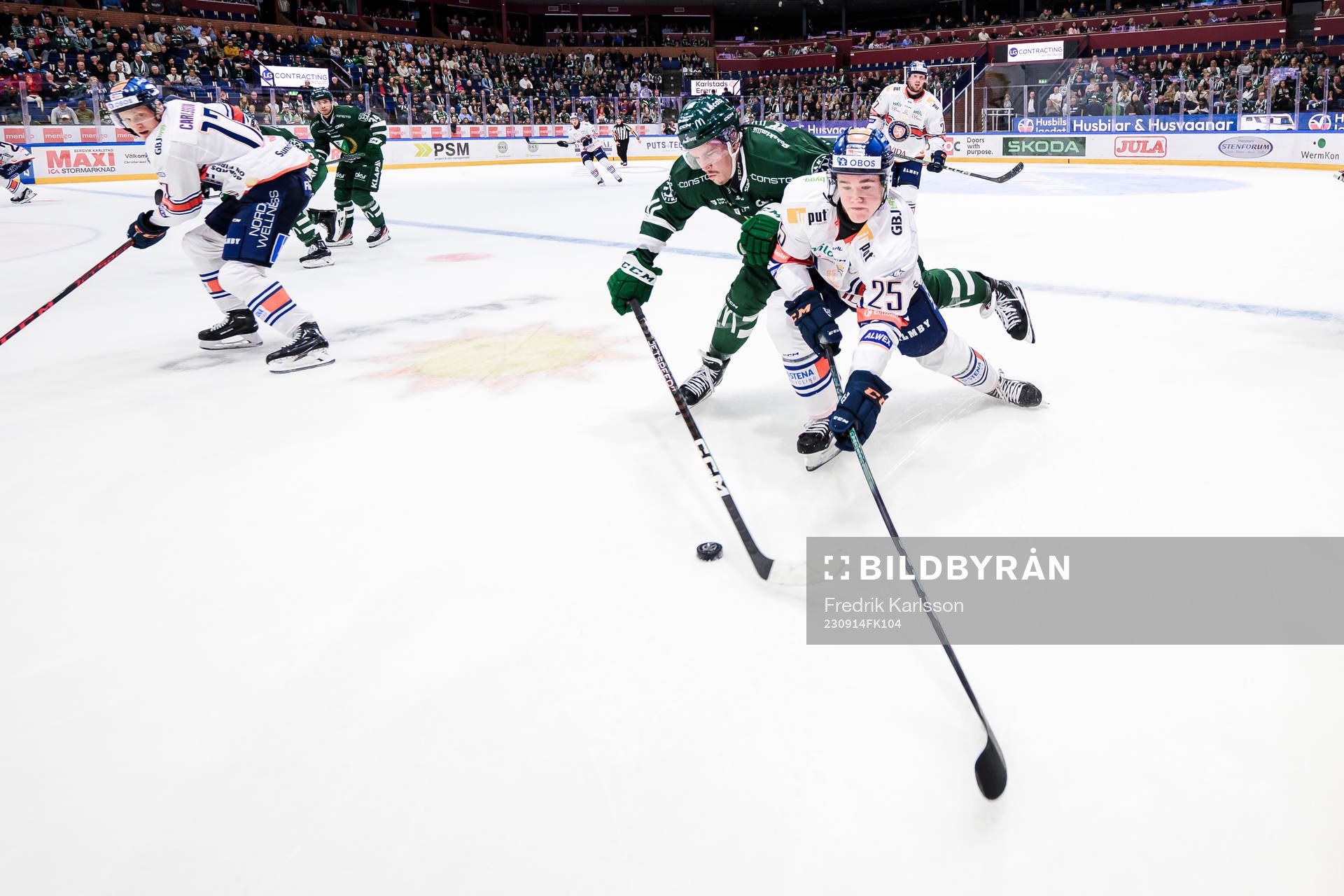 Färjestads Joakim Nygård och Växjös Filip Eriksson