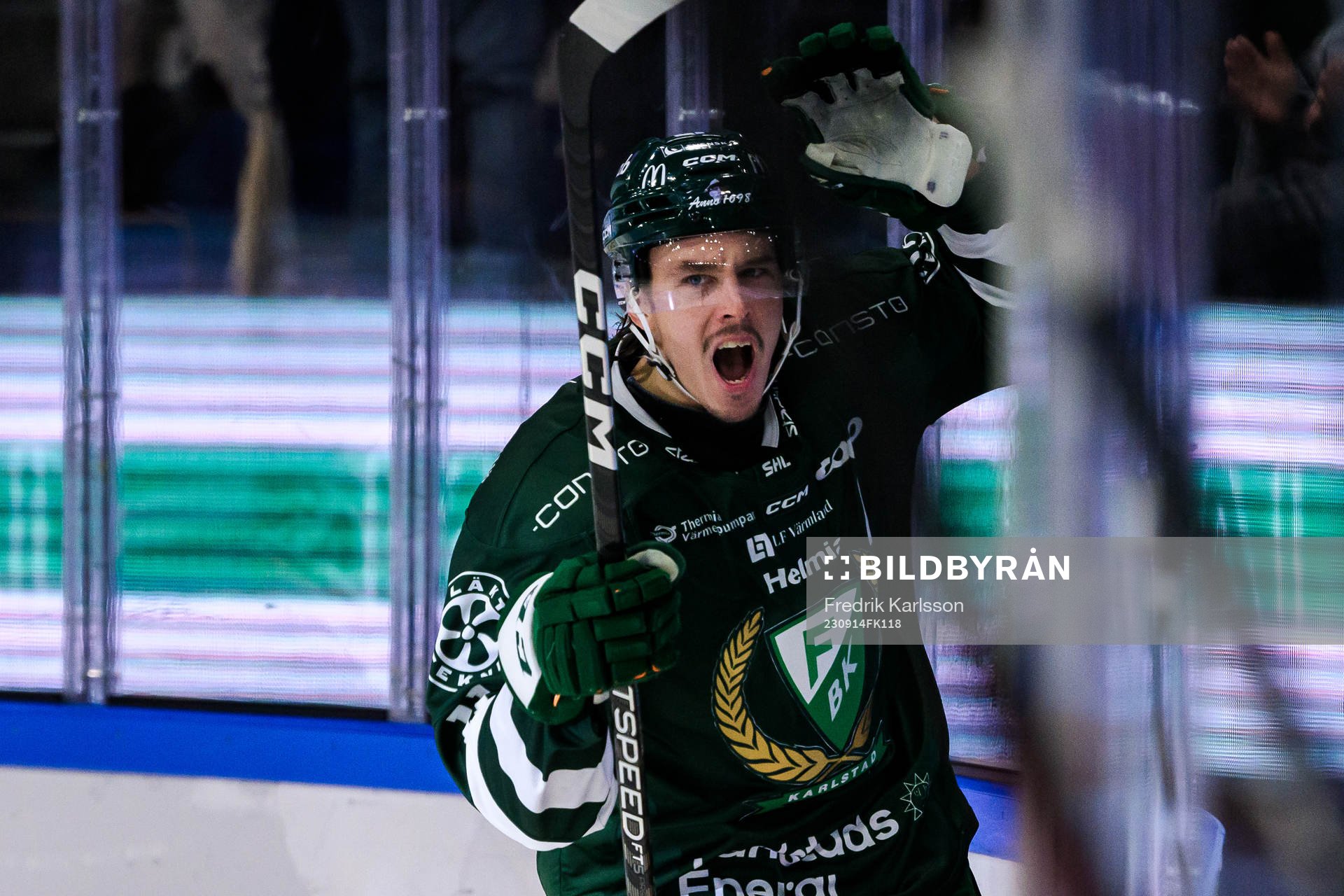 Färjestads Joakim Nygård jublar