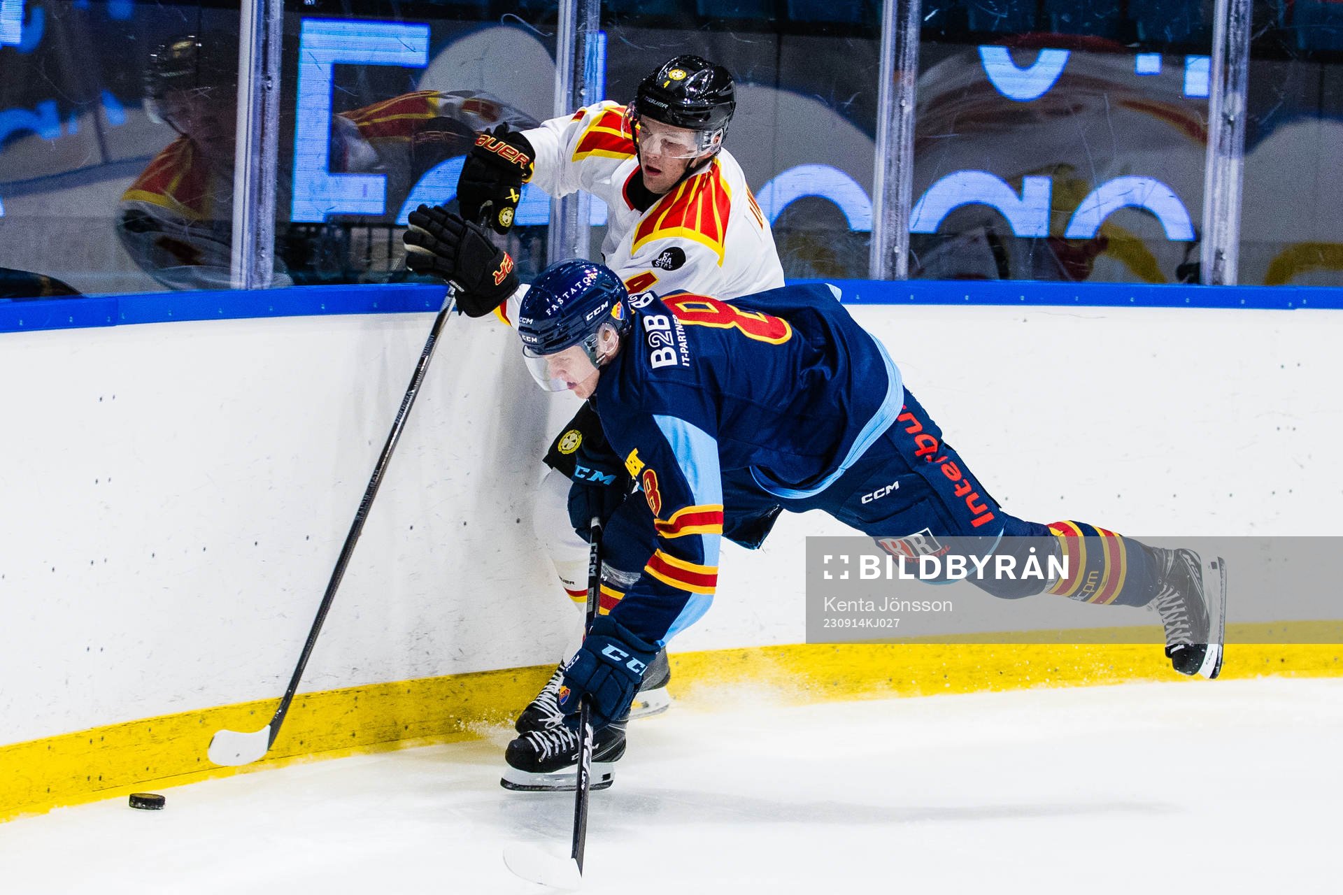 Brynäs Theo Lindstein och Djurgårdens Melvin Wersäll