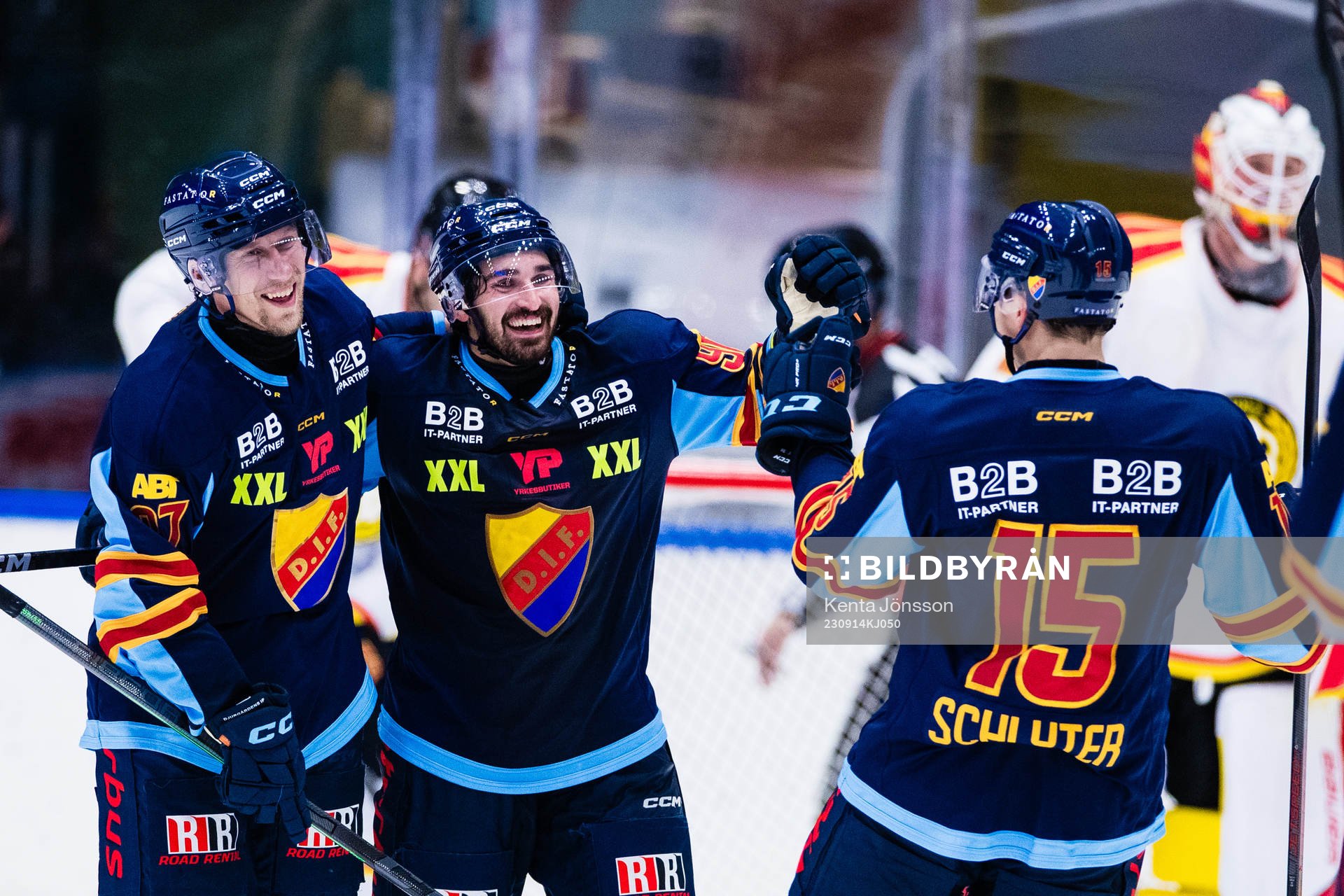 Djurgårdens John Norman, Kevin Karlsson och Fredrik