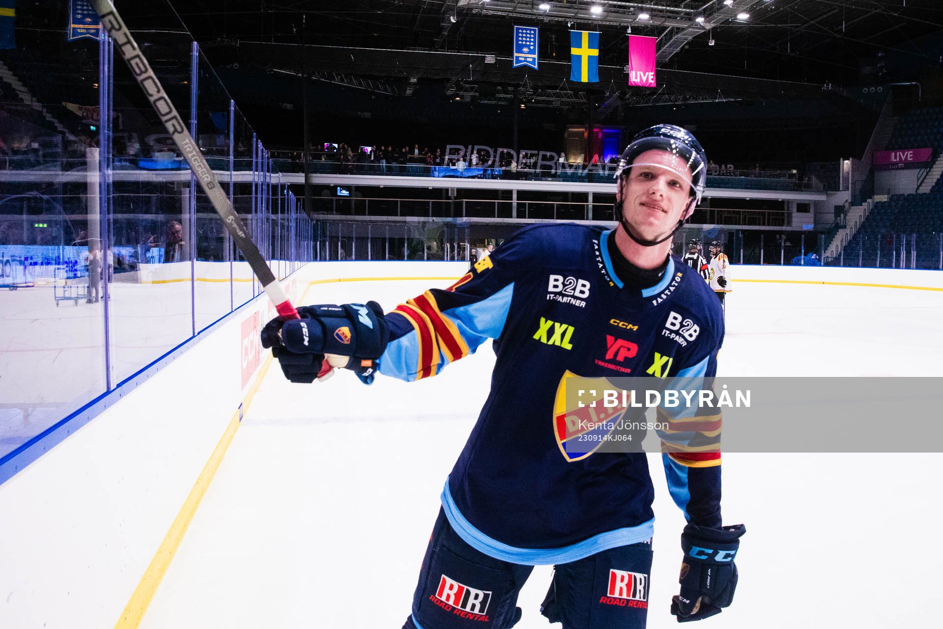 Djurgårdens Edvin Hammarlund jublar